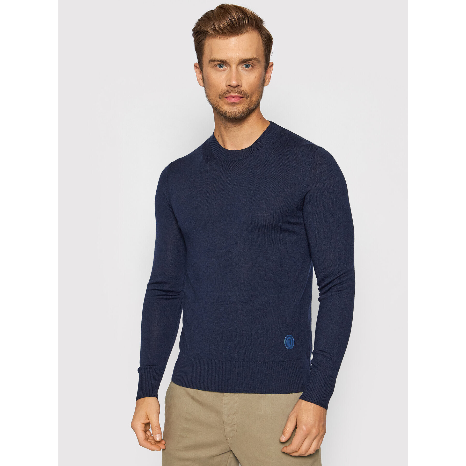 Trussardi Пуловер 52M00506 Тъмносин Regular Fit - Pepit.bg