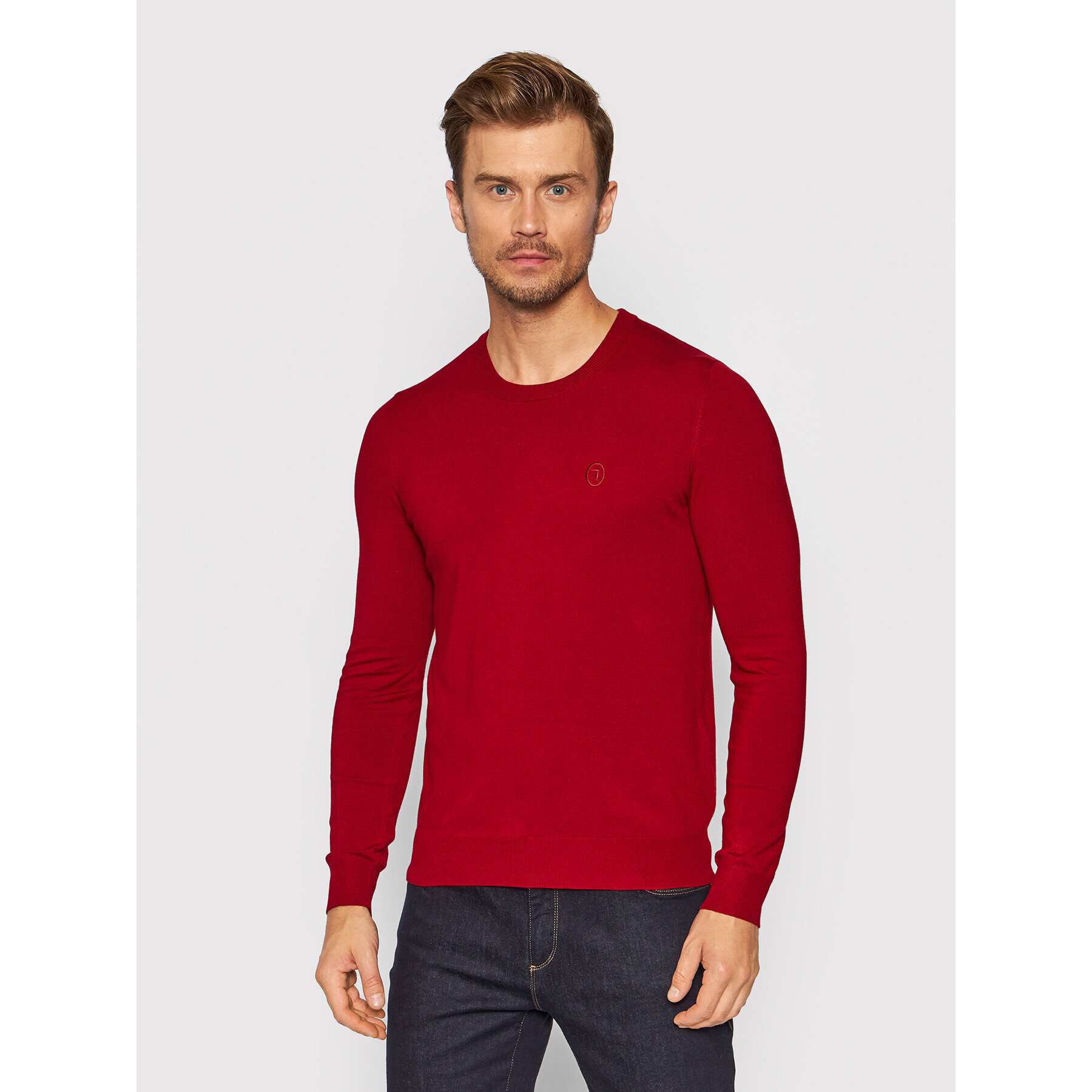 Trussardi Пуловер 52M00515 Червен Slim Fit - Pepit.bg