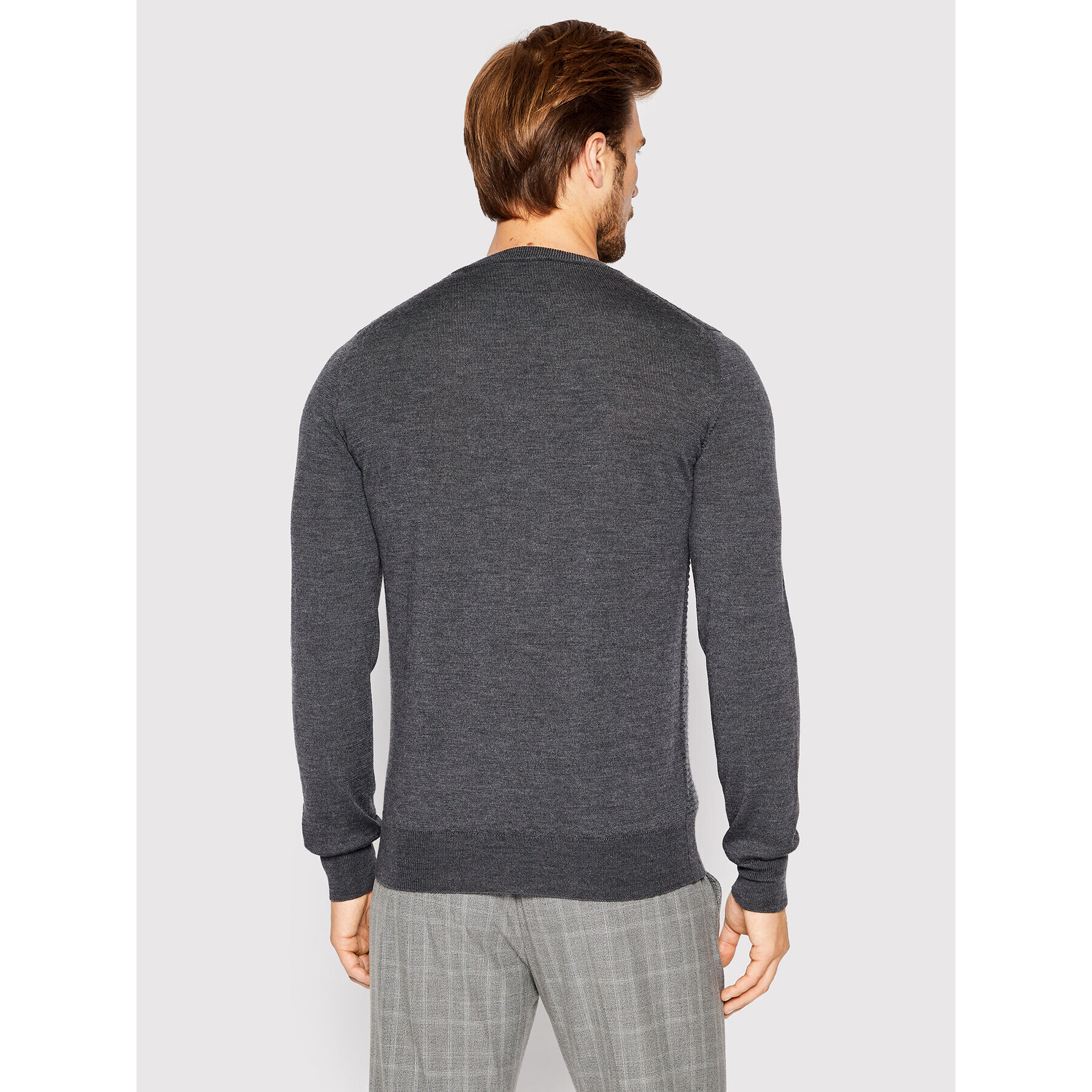 Trussardi Пуловер 52M00642 Сив Regular Fit - Pepit.bg