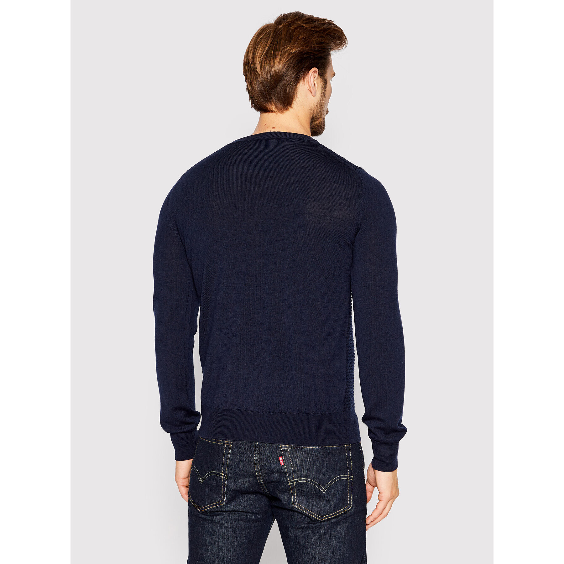 Trussardi Пуловер 52M00642 Тъмносин Regular Fit - Pepit.bg