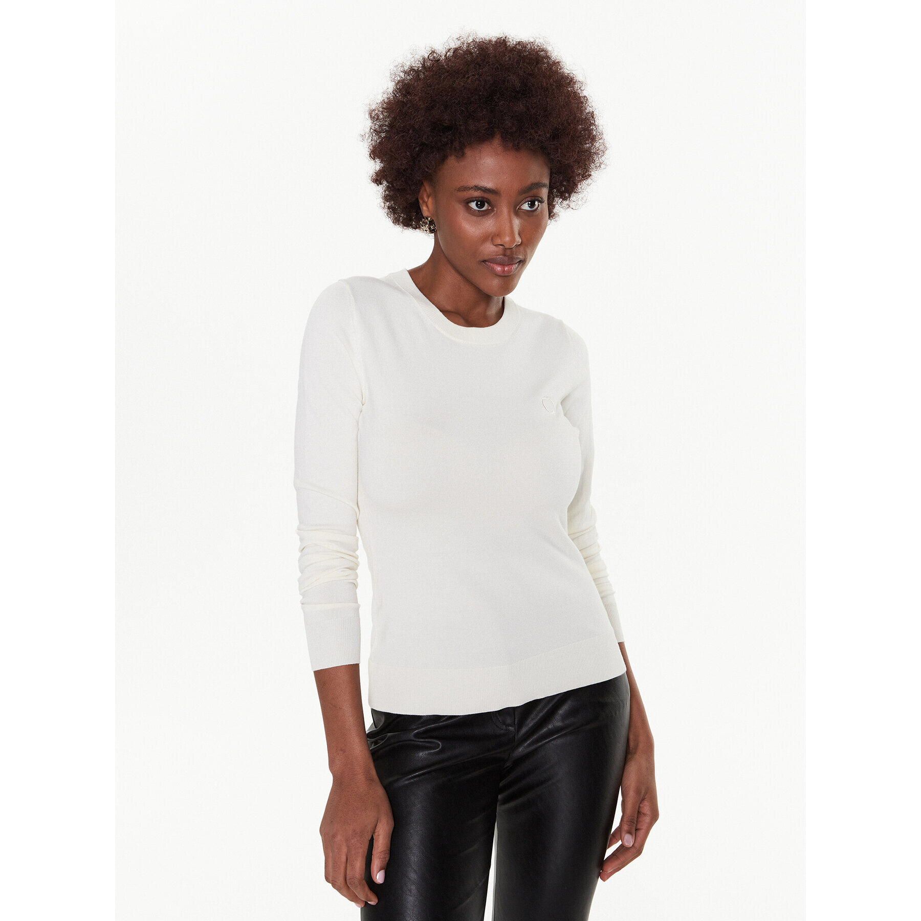 Trussardi Пуловер 56M00564 Бежов Regular Fit - Pepit.bg