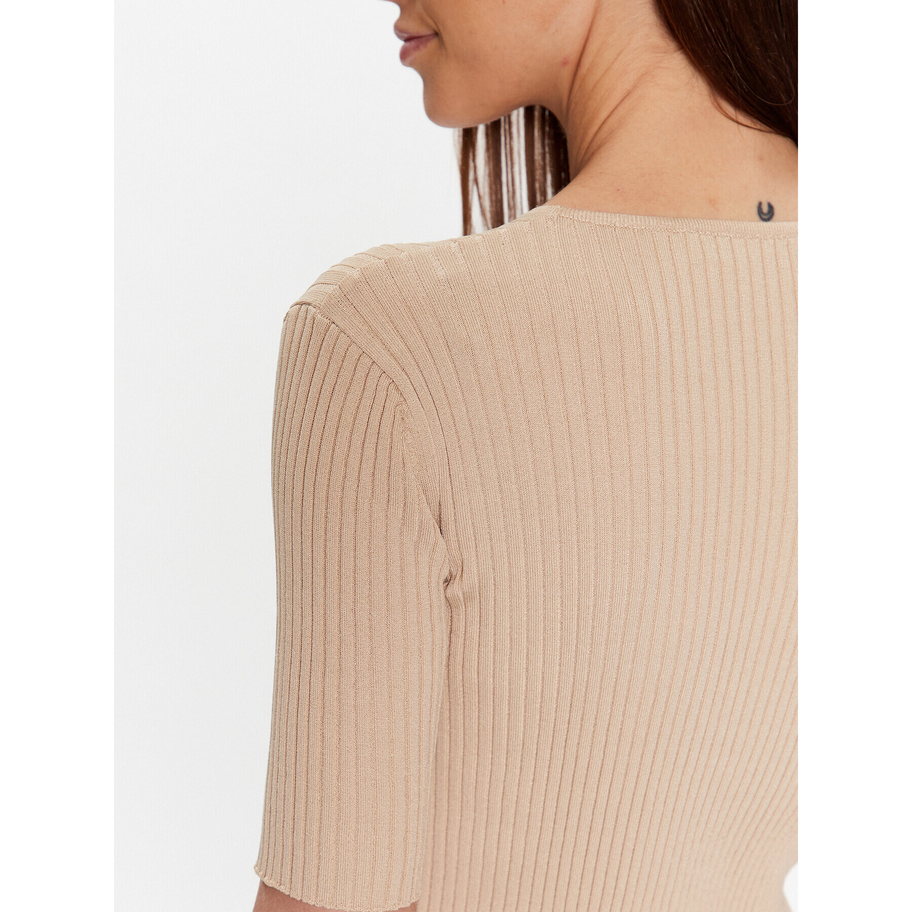 Trussardi Пуловер 56M00583 Бежов Slim Fit - Pepit.bg