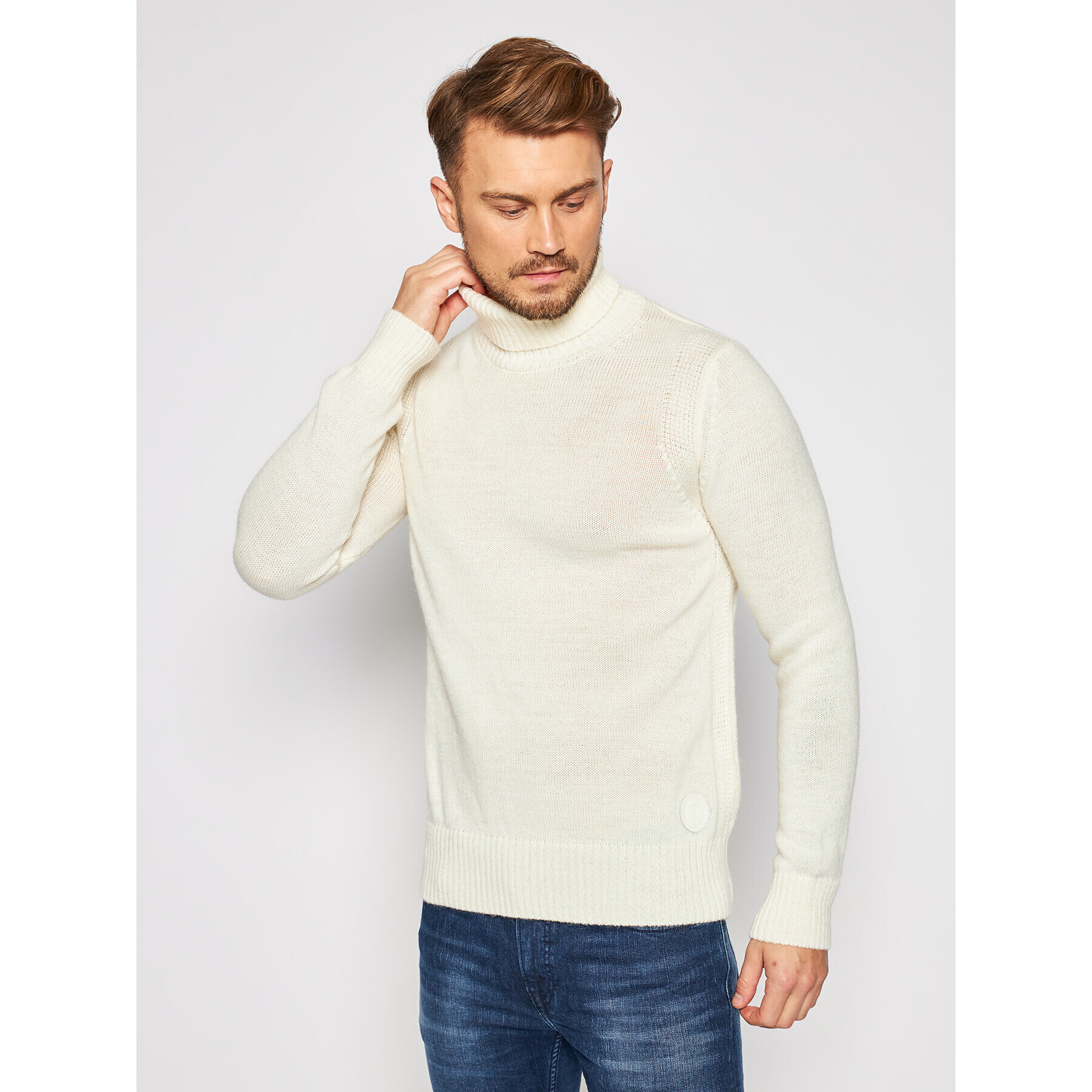 Trussardi Поло Turtle 52M00414 Бежов Regular Fit - Pepit.bg