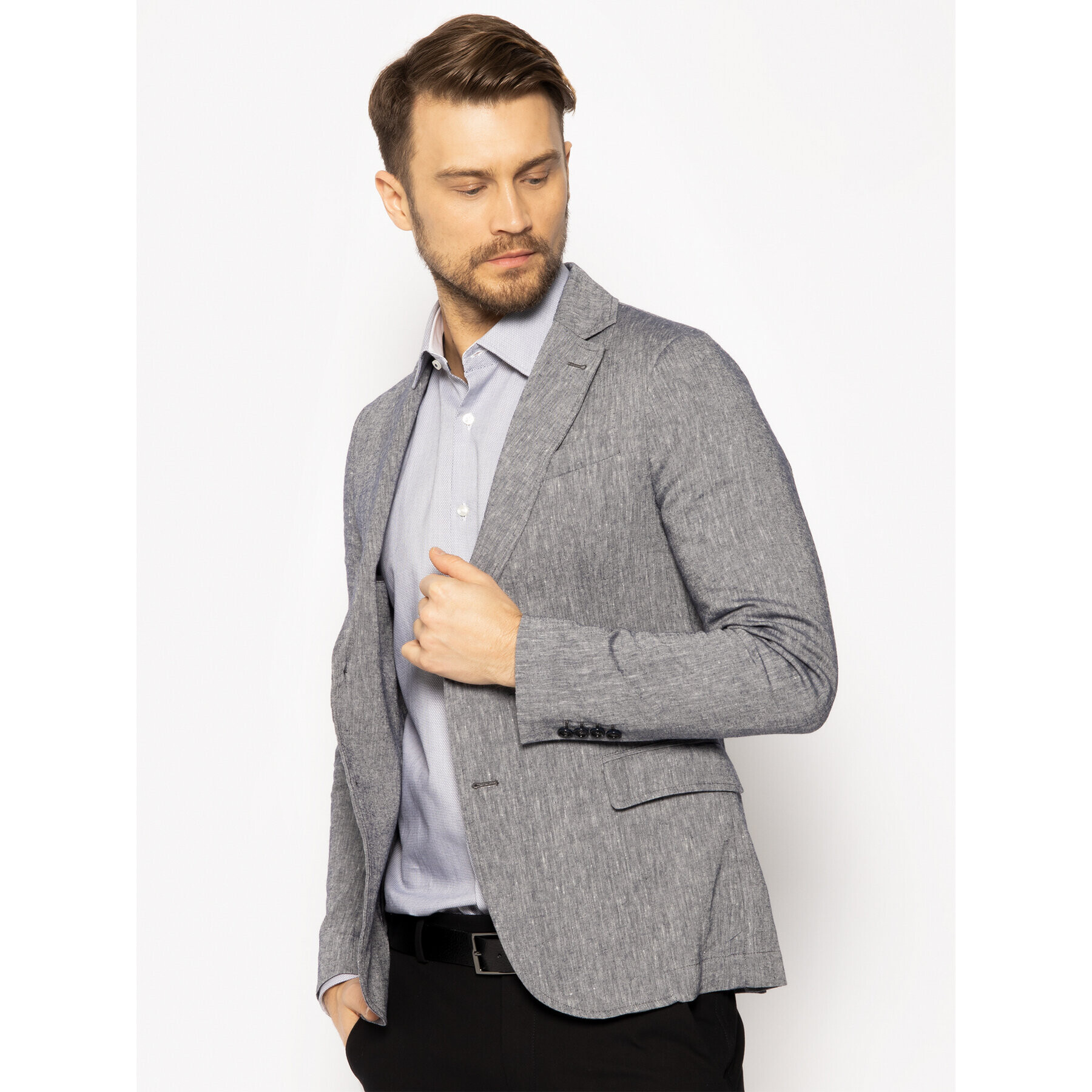 Trussardi Сако 52H00085 Сив Regular Fit - Pepit.bg