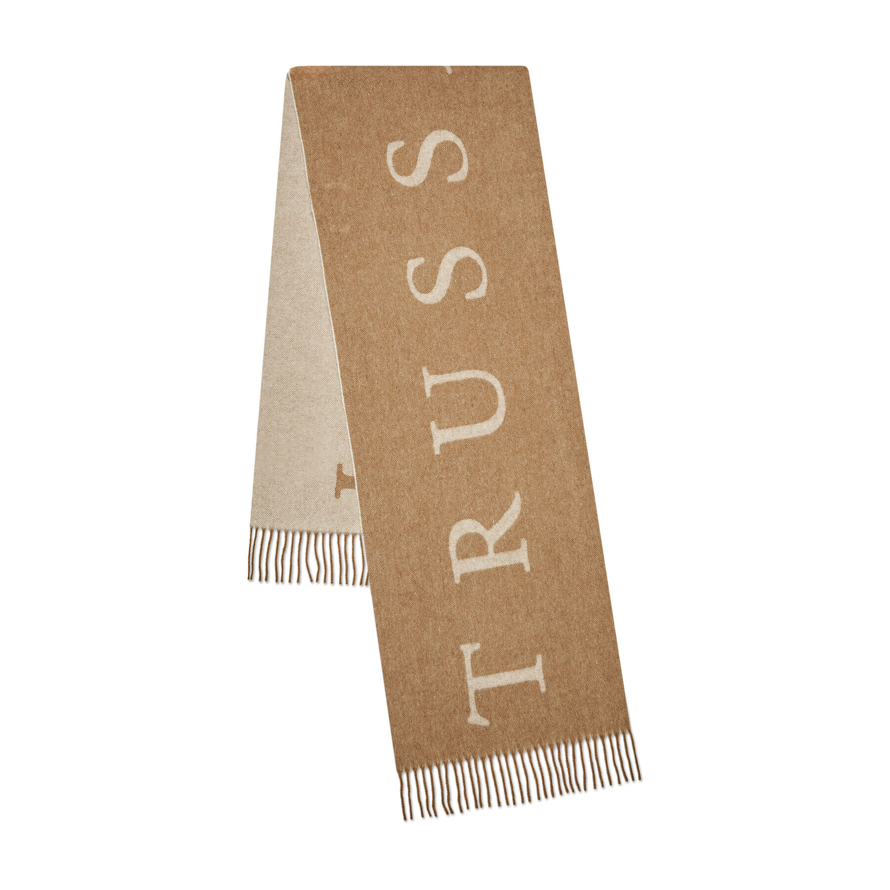 Trussardi Шал Lettering 57Z00274 Кафяв - Pepit.bg