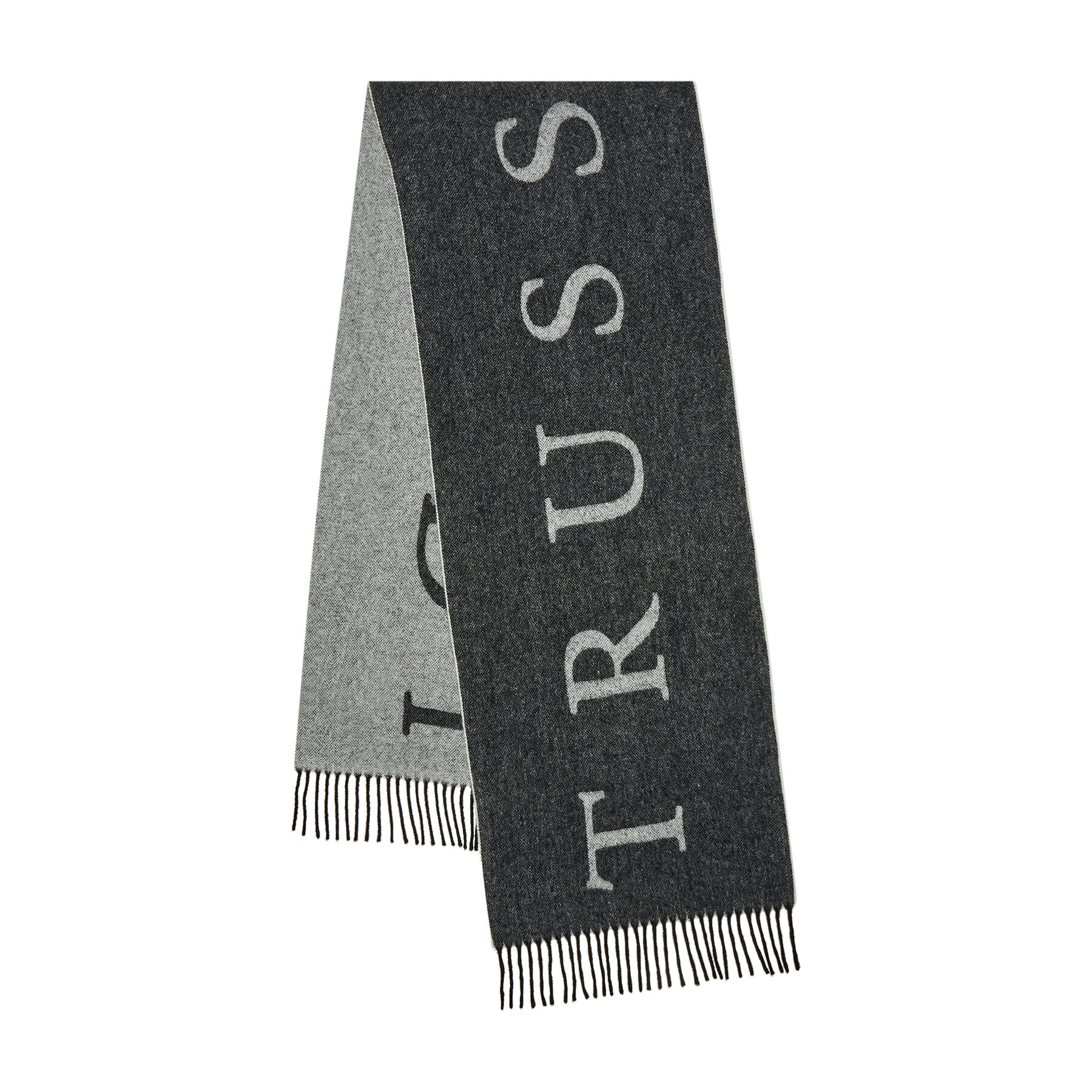 Trussardi Шал Lettering 59Z00344 Сив - Pepit.bg