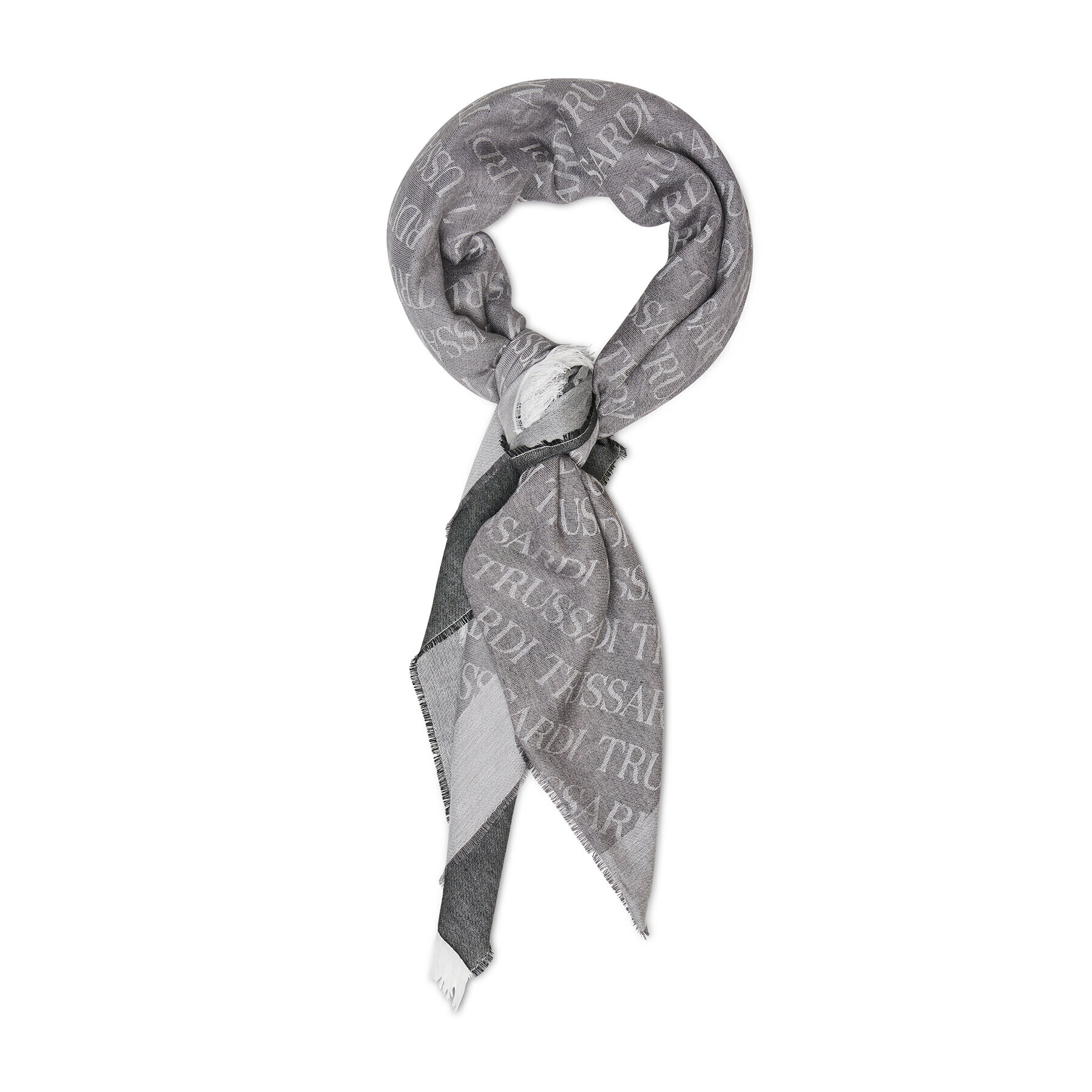 Trussardi Шал Pashmina Lettering 59Z00252 Сив - Pepit.bg