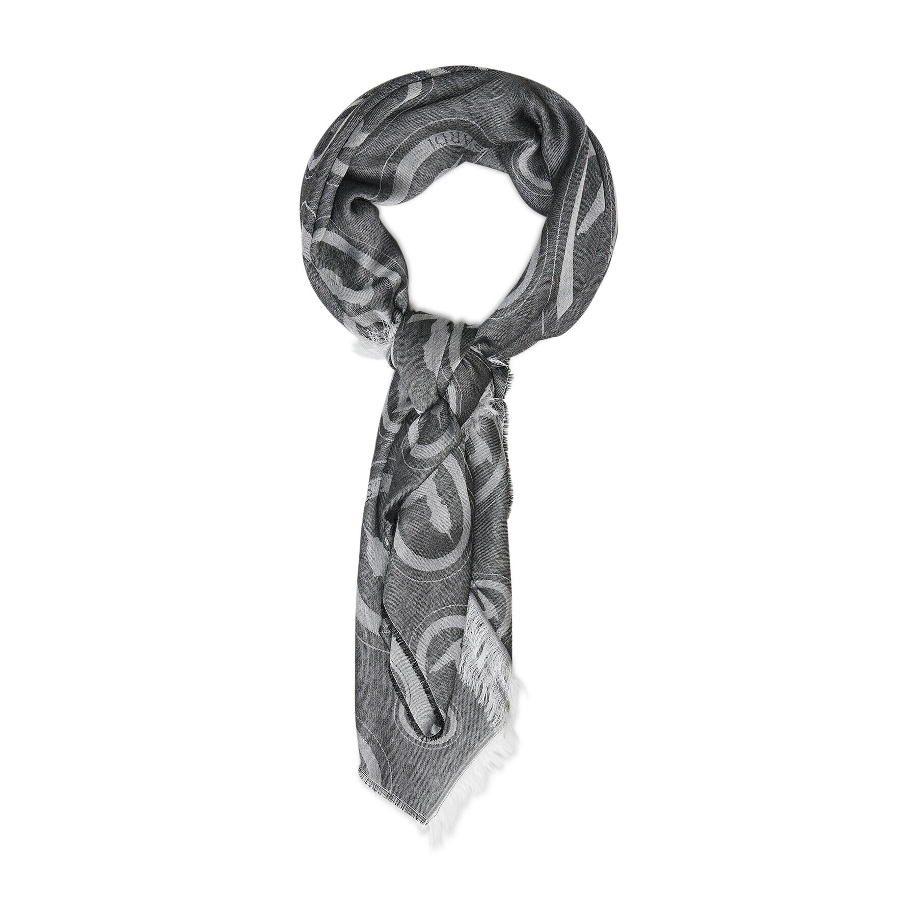 Trussardi Шал Pashmina Ovali Jacquard 57Z00176 Сив - Pepit.bg
