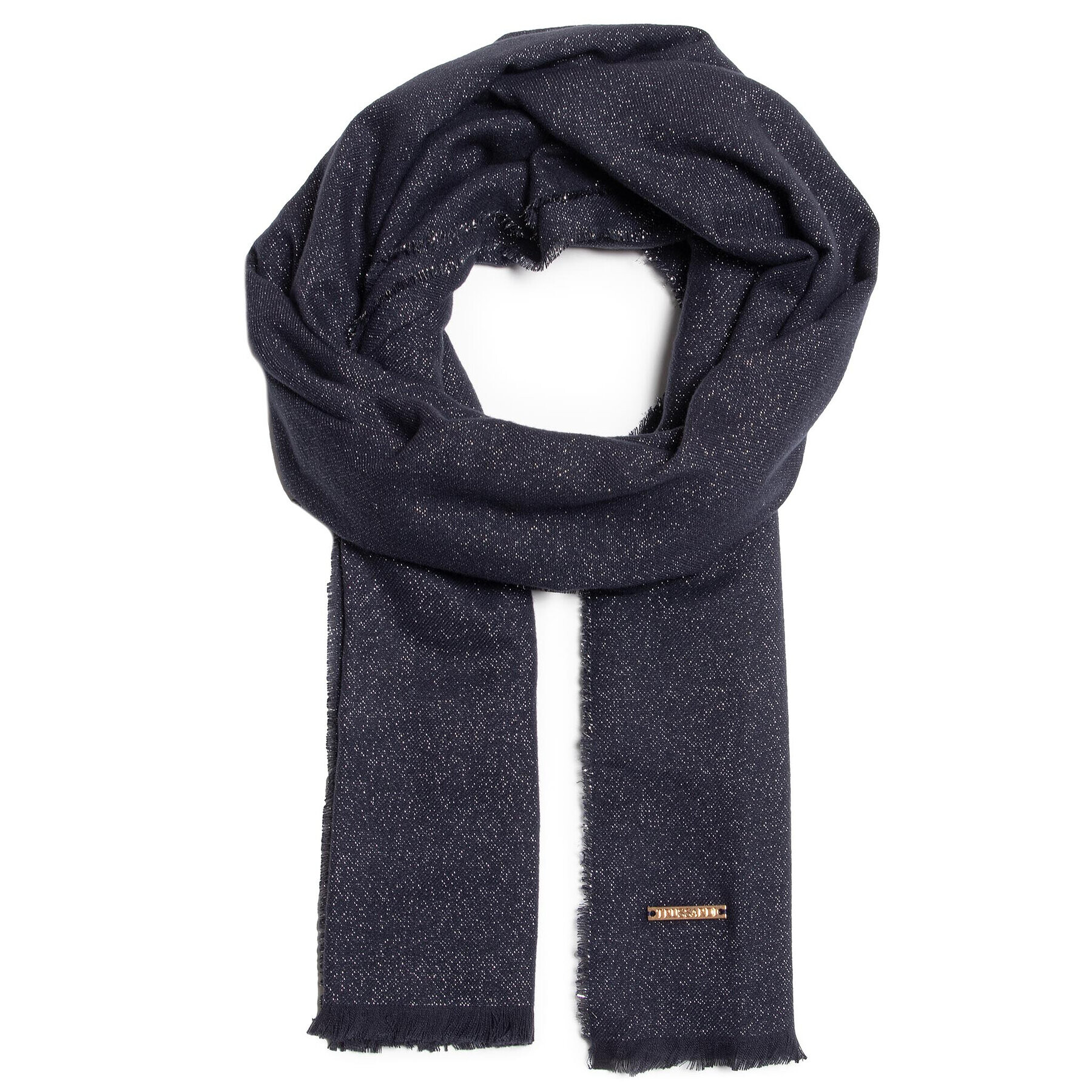 Trussardi Шал Pashmina Targhetta 59Z00249 Тъмносин - Pepit.bg