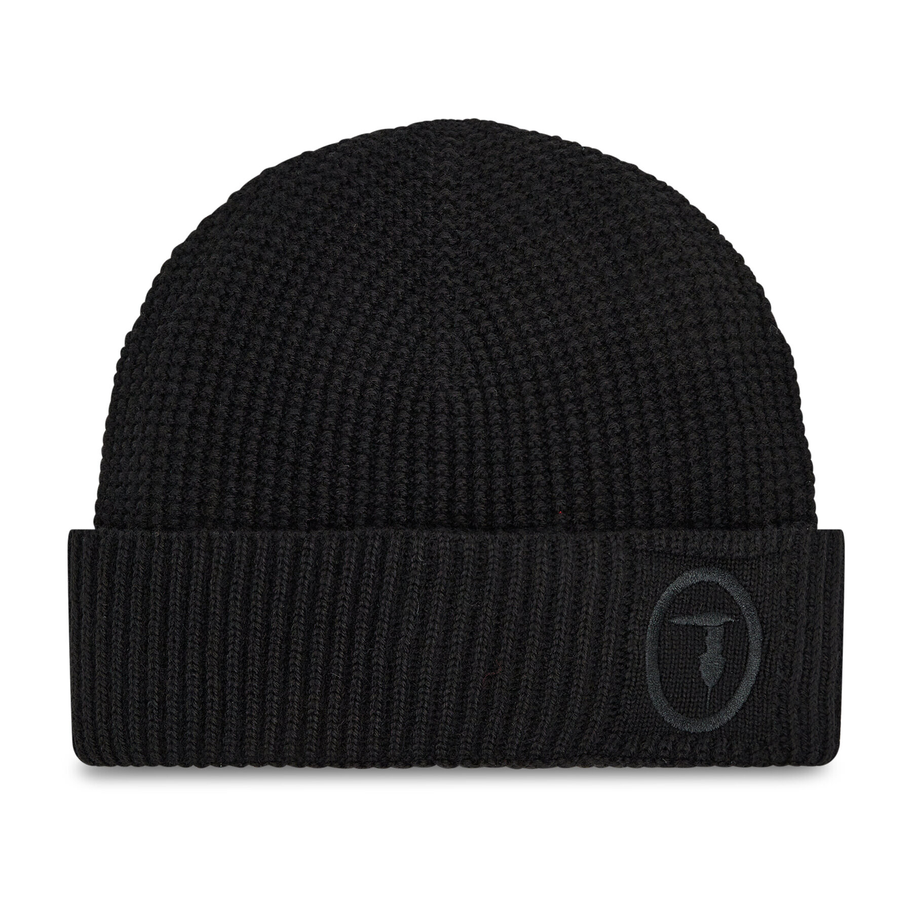 Trussardi Шапка Beanie Logo Embroidered 57Z00197 Черен - Pepit.bg