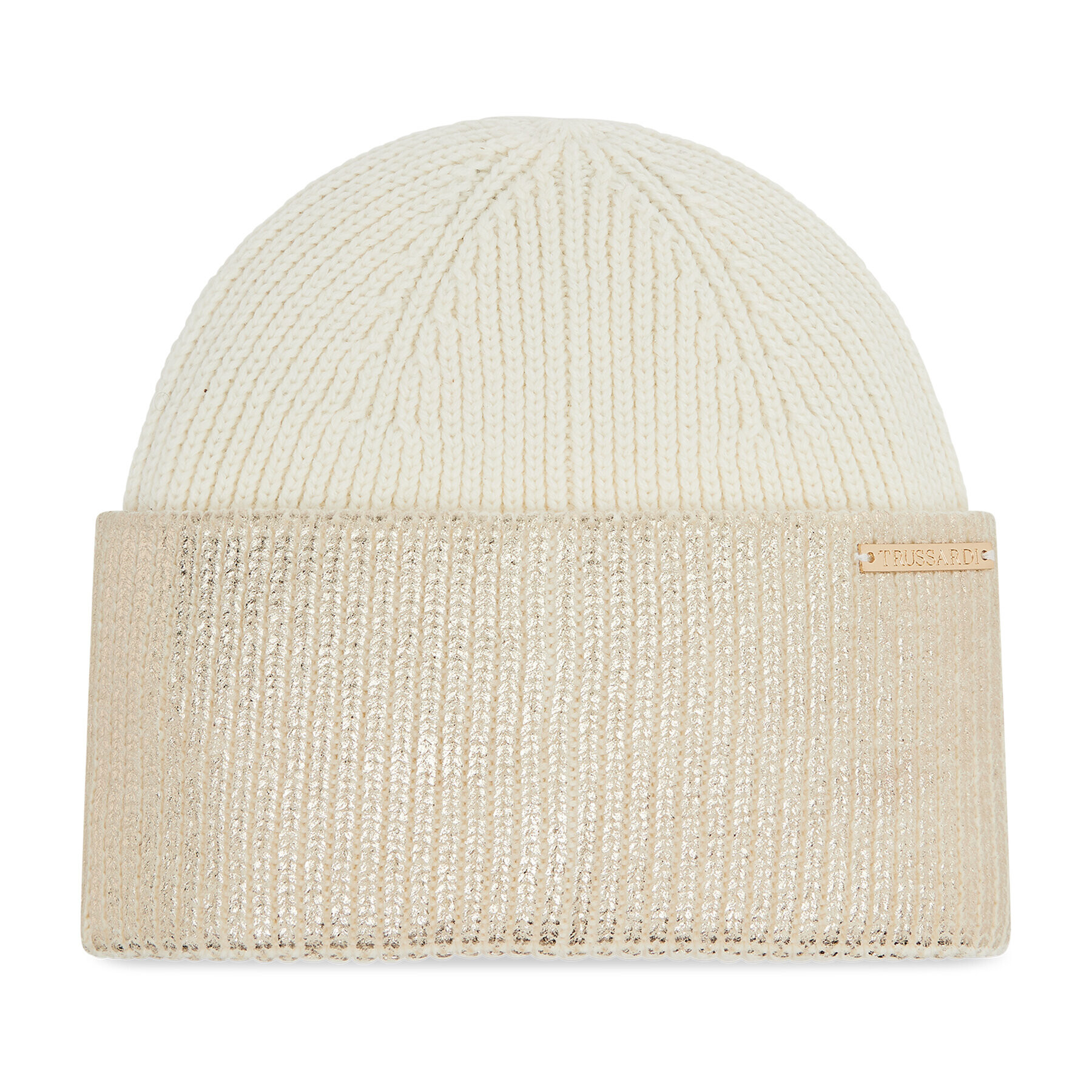 Trussardi Шапка Beanie Metallic 59Z00238 Бежов - Pepit.bg