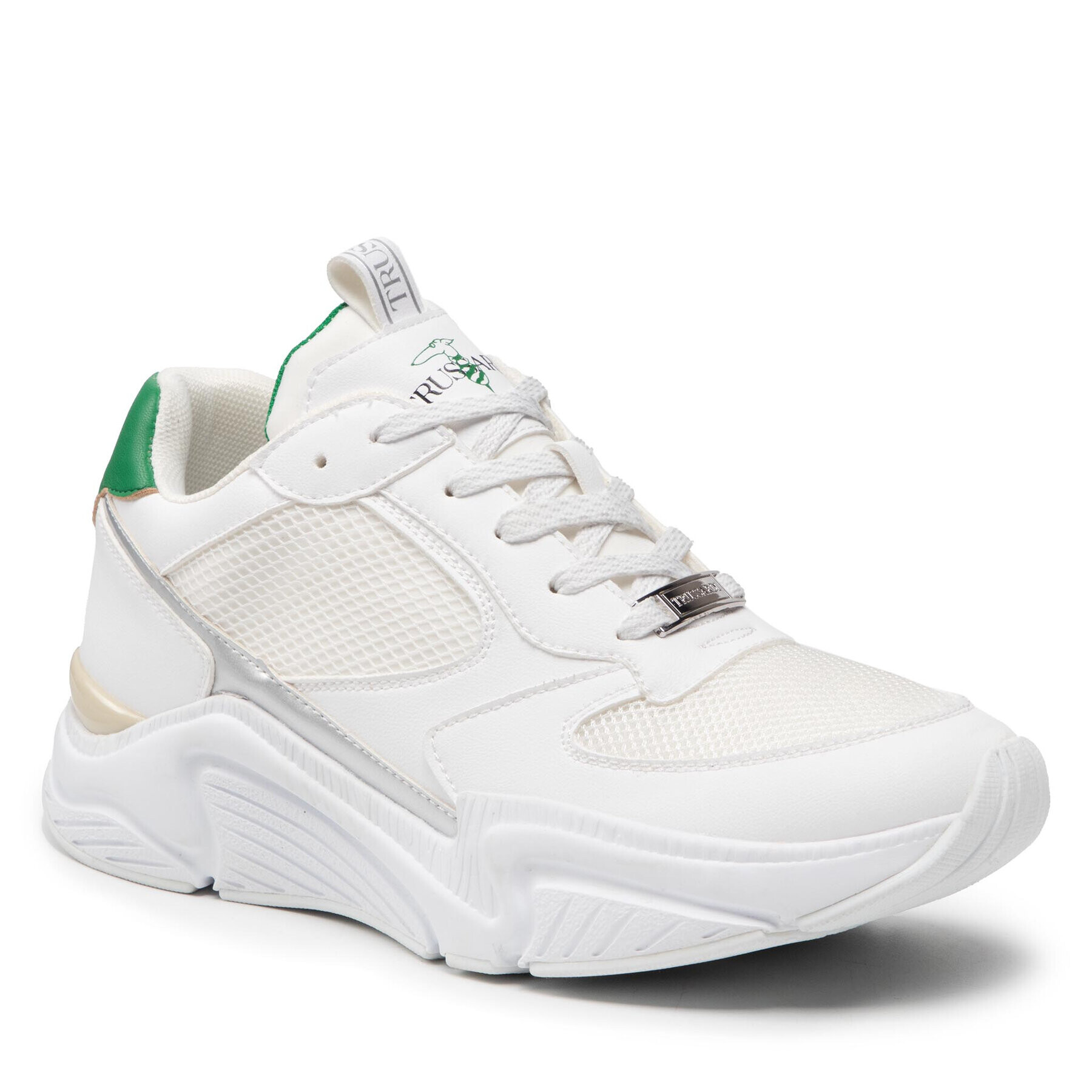 Trussardi Сникърси 77A00408 Бял - Pepit.bg
