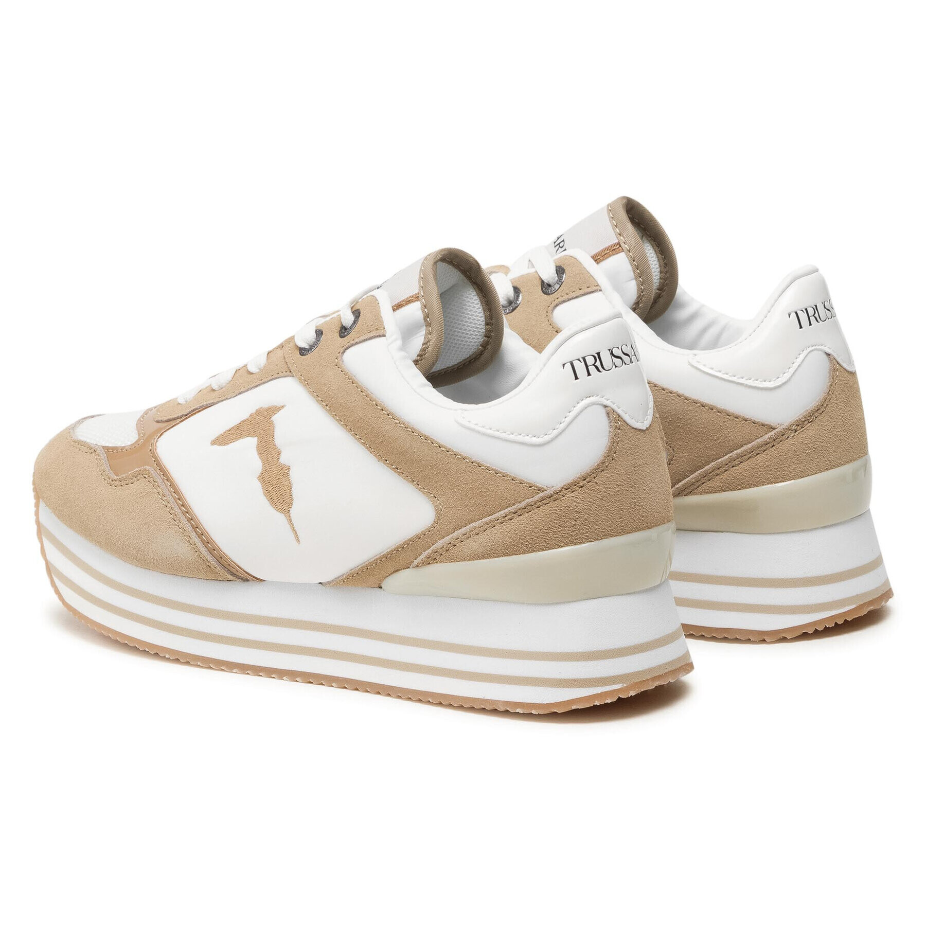 Trussardi Сникърси 79A00646 Бял - Pepit.bg