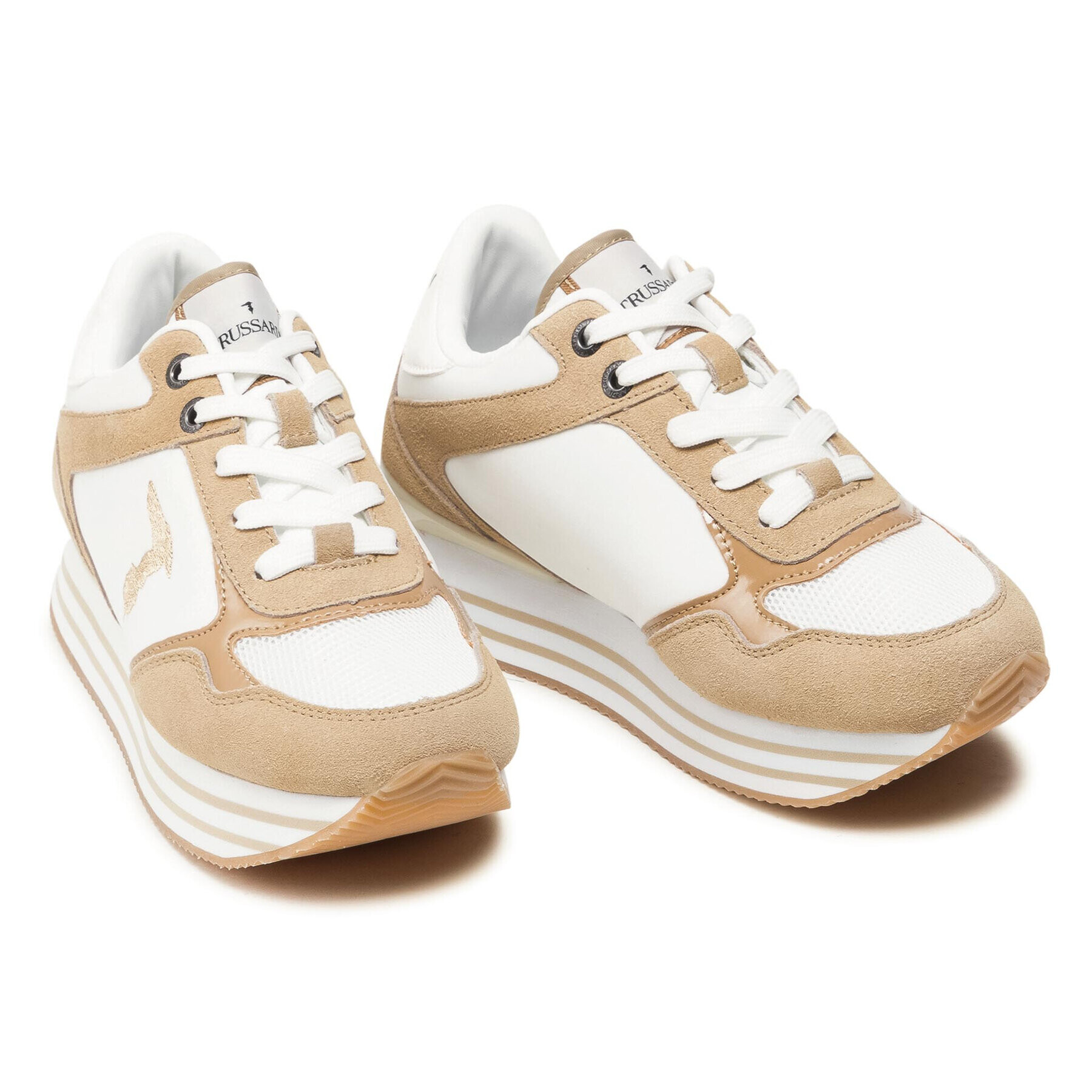 Trussardi Сникърси 79A00646 Бял - Pepit.bg
