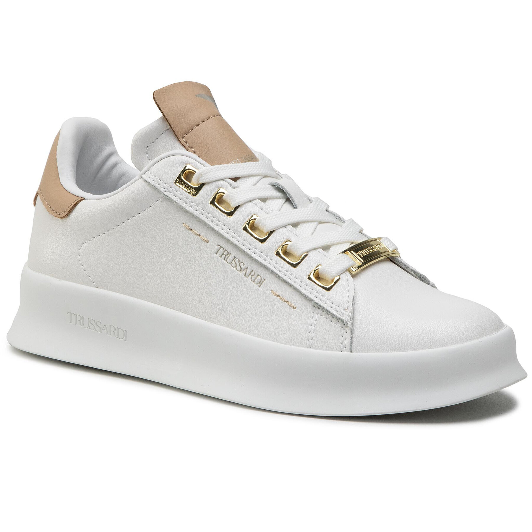 Trussardi Сникърси 79A00648 Бял - Pepit.bg