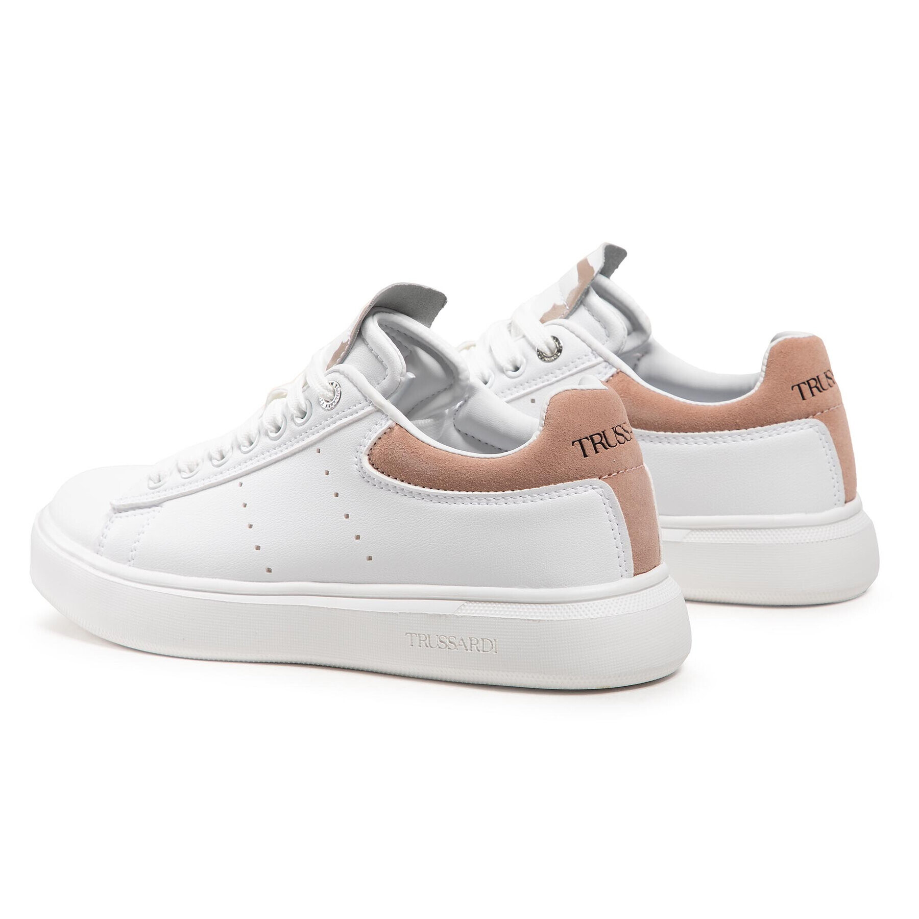 Trussardi Сникърси 79A00649 Бял - Pepit.bg