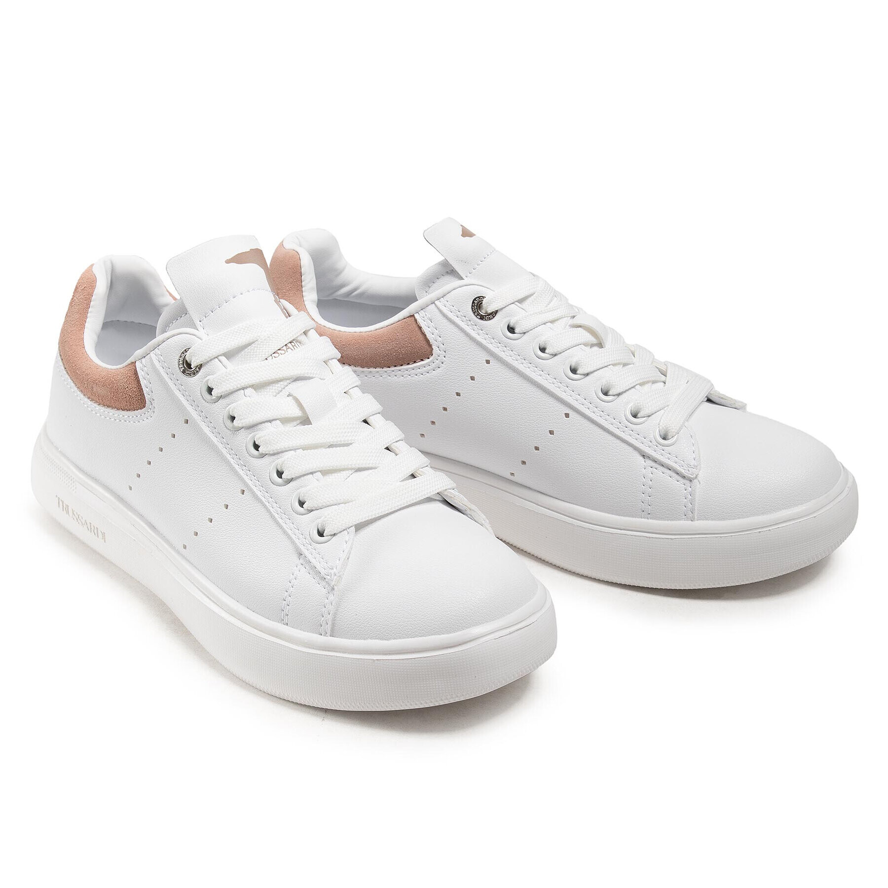 Trussardi Сникърси 79A00649 Бял - Pepit.bg