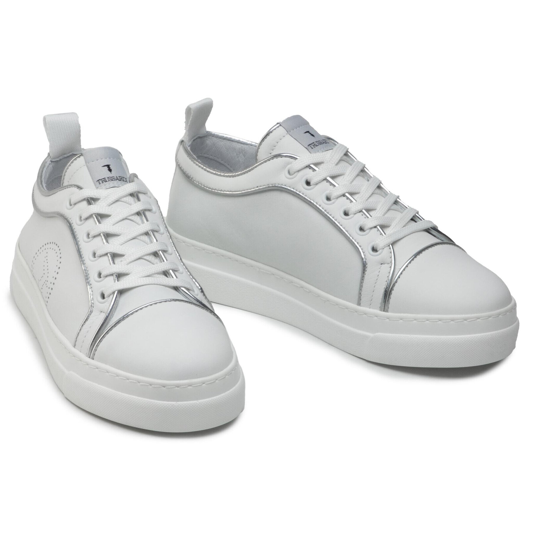 Trussardi Сникърси 79A00670 Бял - Pepit.bg