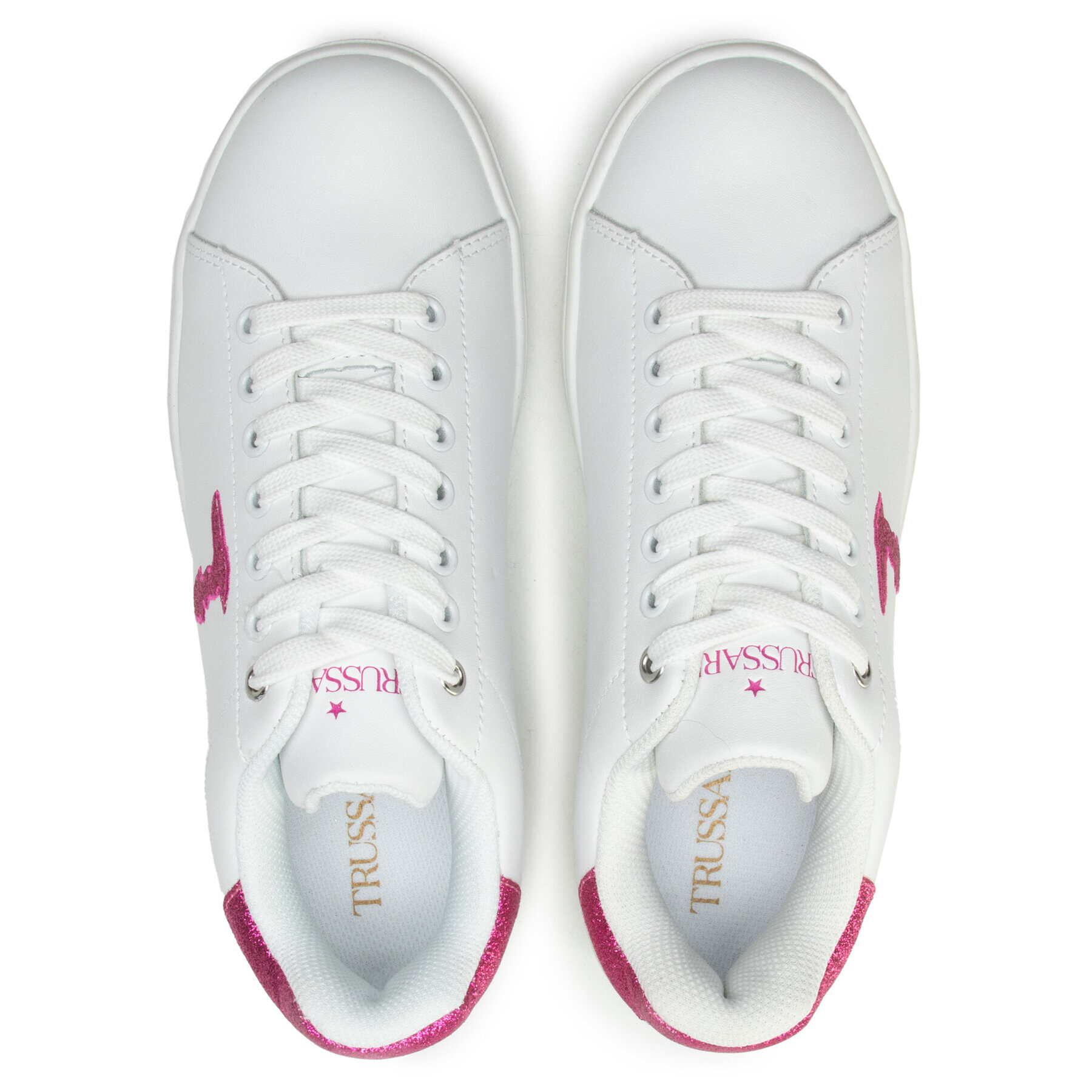 Trussardi Сникърси 79A00676 Бял - Pepit.bg
