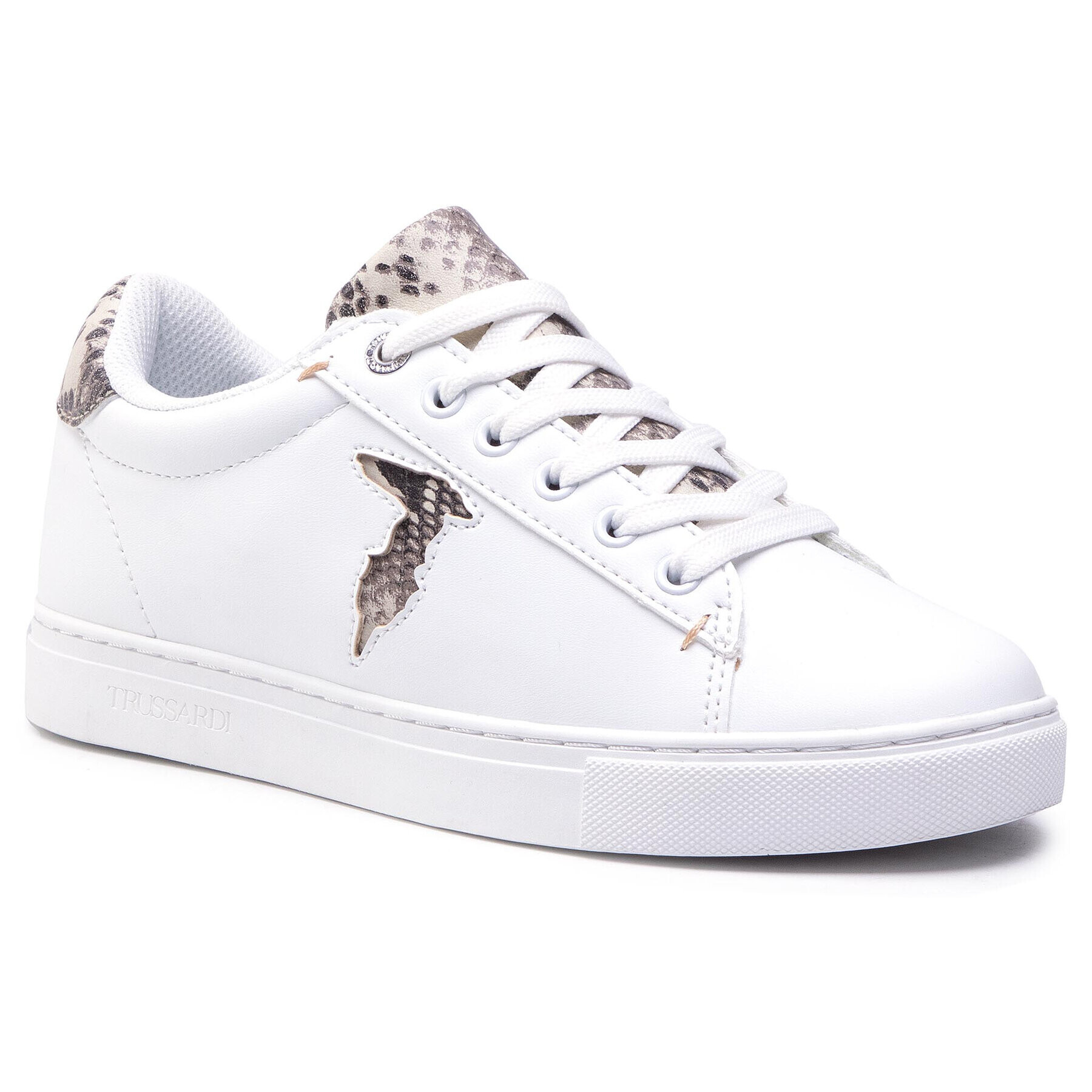 Trussardi Сникърси 79A00683 Бял - Pepit.bg