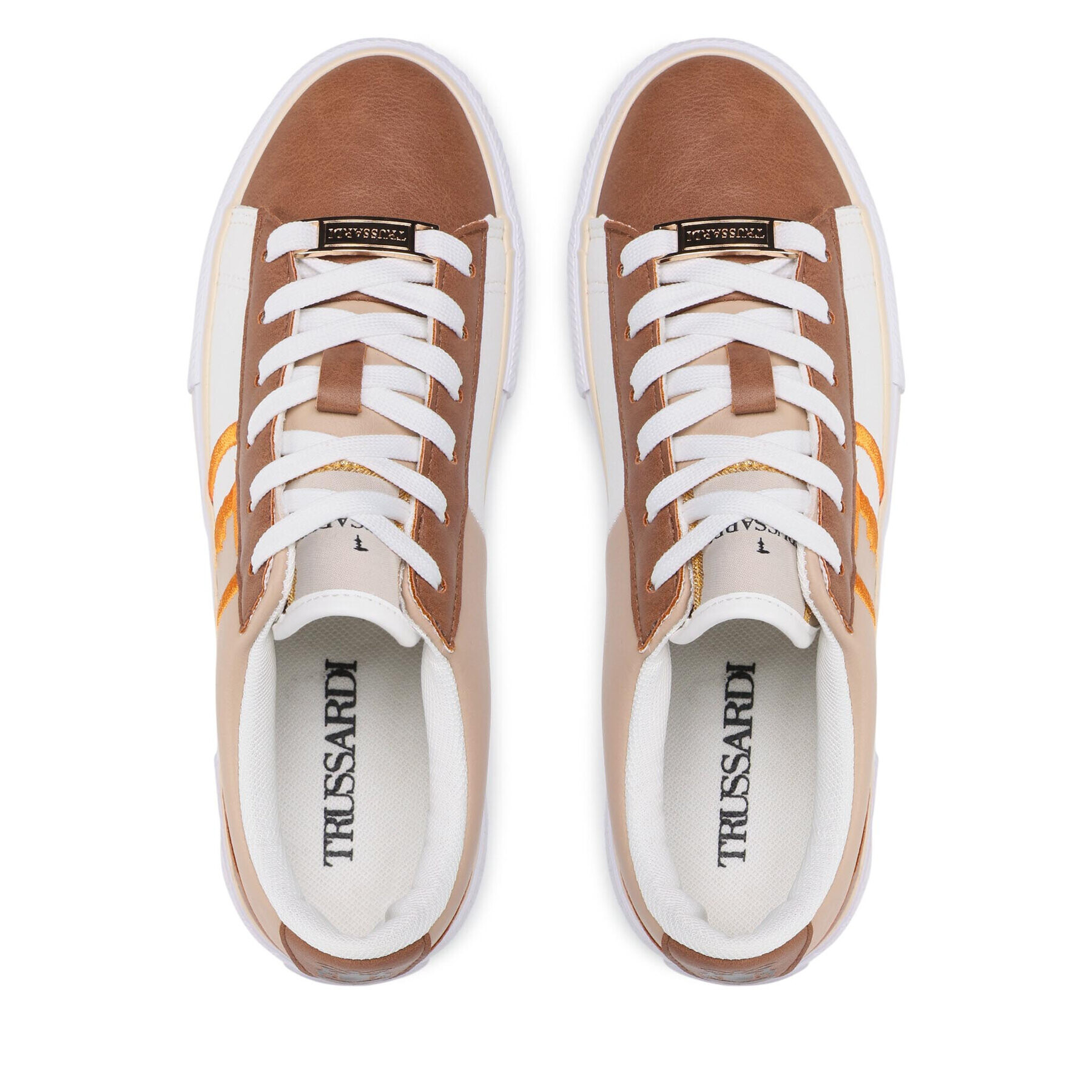 Trussardi Сникърси 79A00738 Бежов - Pepit.bg