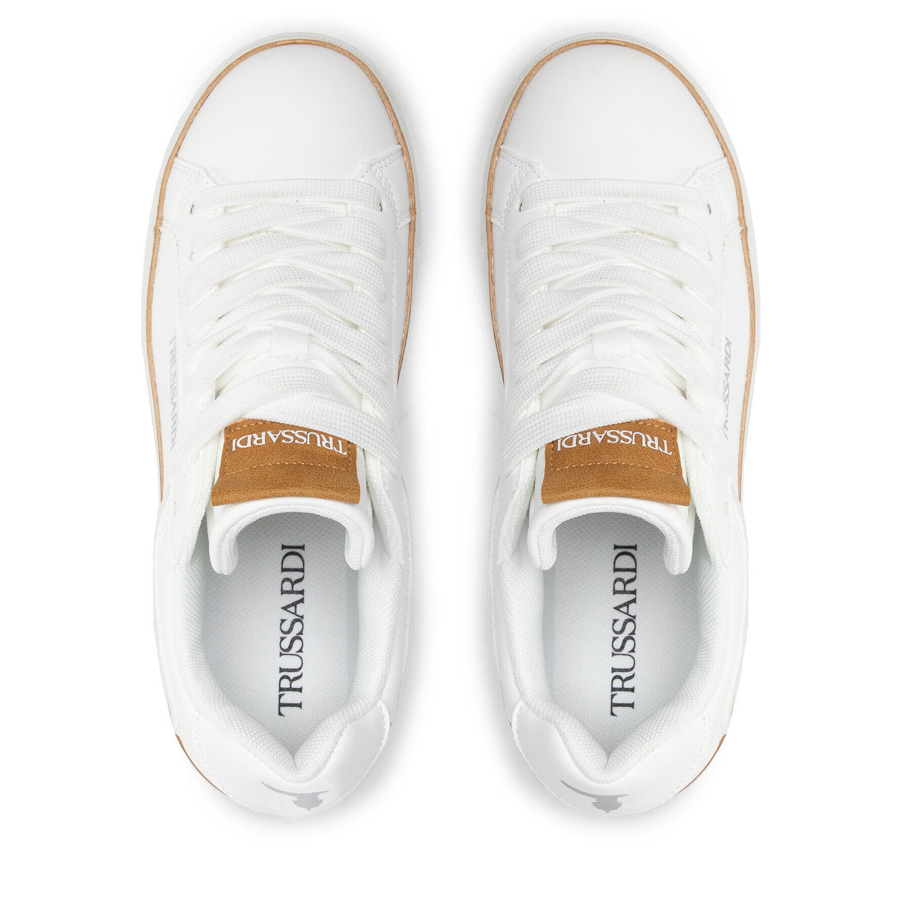 Trussardi Сникърси 79A00744 Бял - Pepit.bg