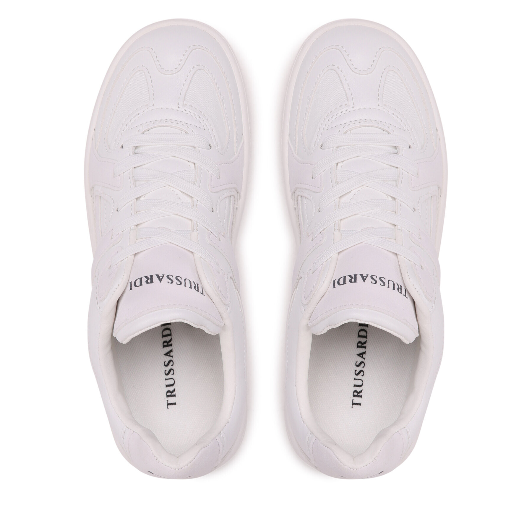 Trussardi Сникърси 79A00844 Бял - Pepit.bg