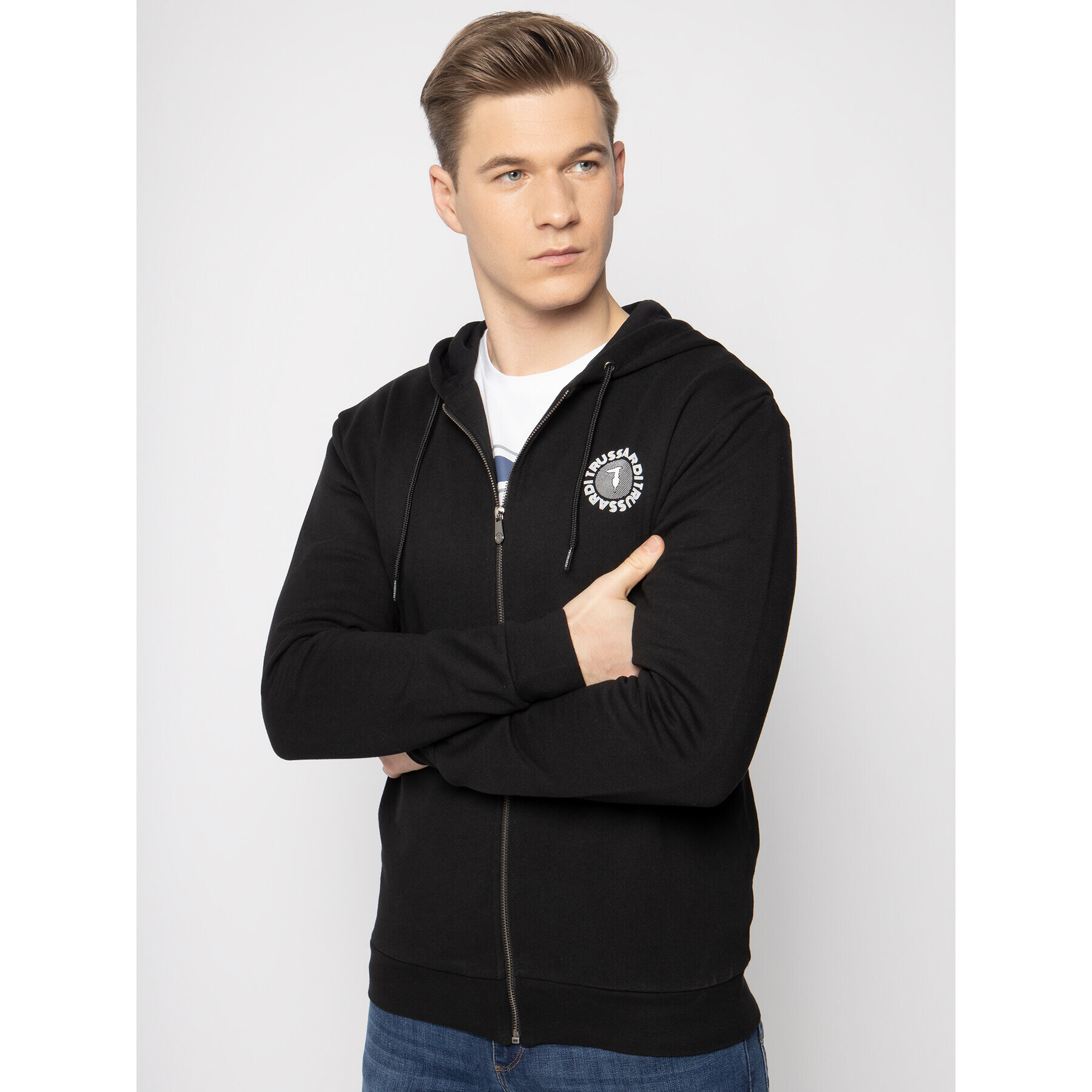 Trussardi Суитшърт 52F00106 Черен Regular Fit - Pepit.bg