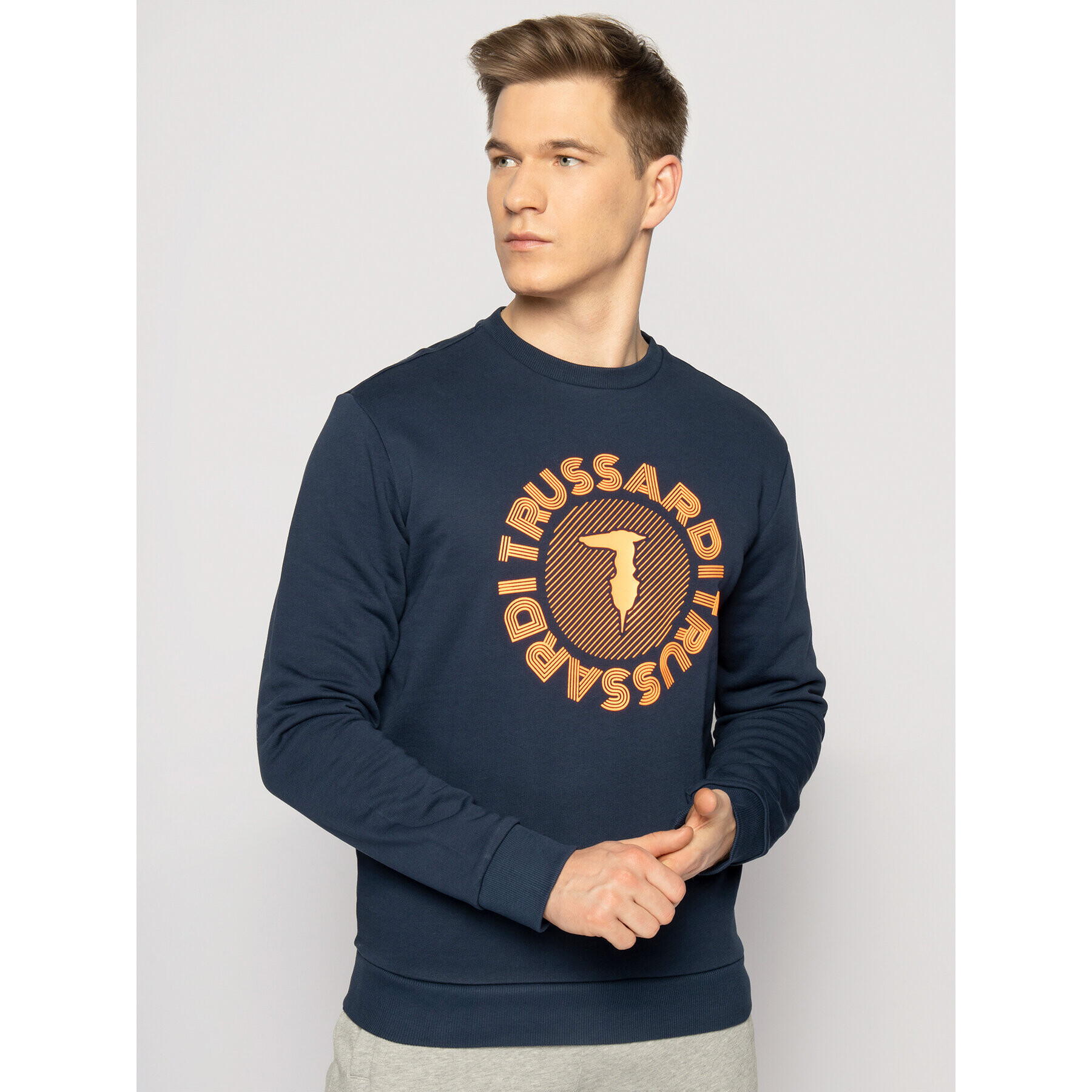 Trussardi Суитшърт 52F00110 Тъмносин Regular Fit - Pepit.bg