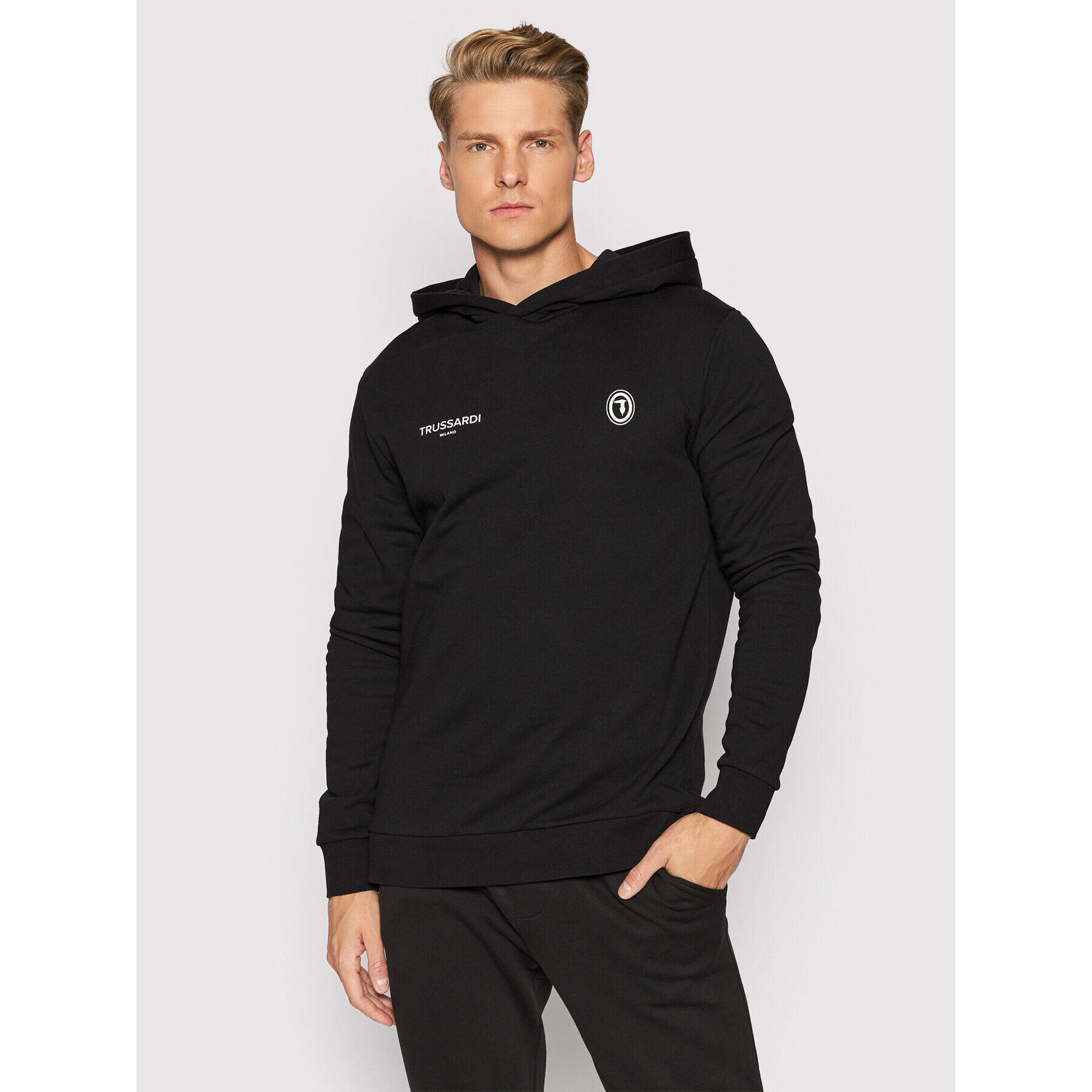 Trussardi Суитшърт 52F00186 Черен Regular Fit - Pepit.bg