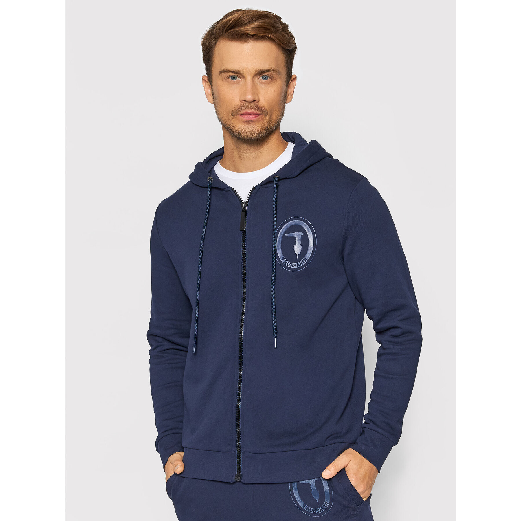 Trussardi Суитшърт 52F00198 Тъмносин Regular Fit - Pepit.bg