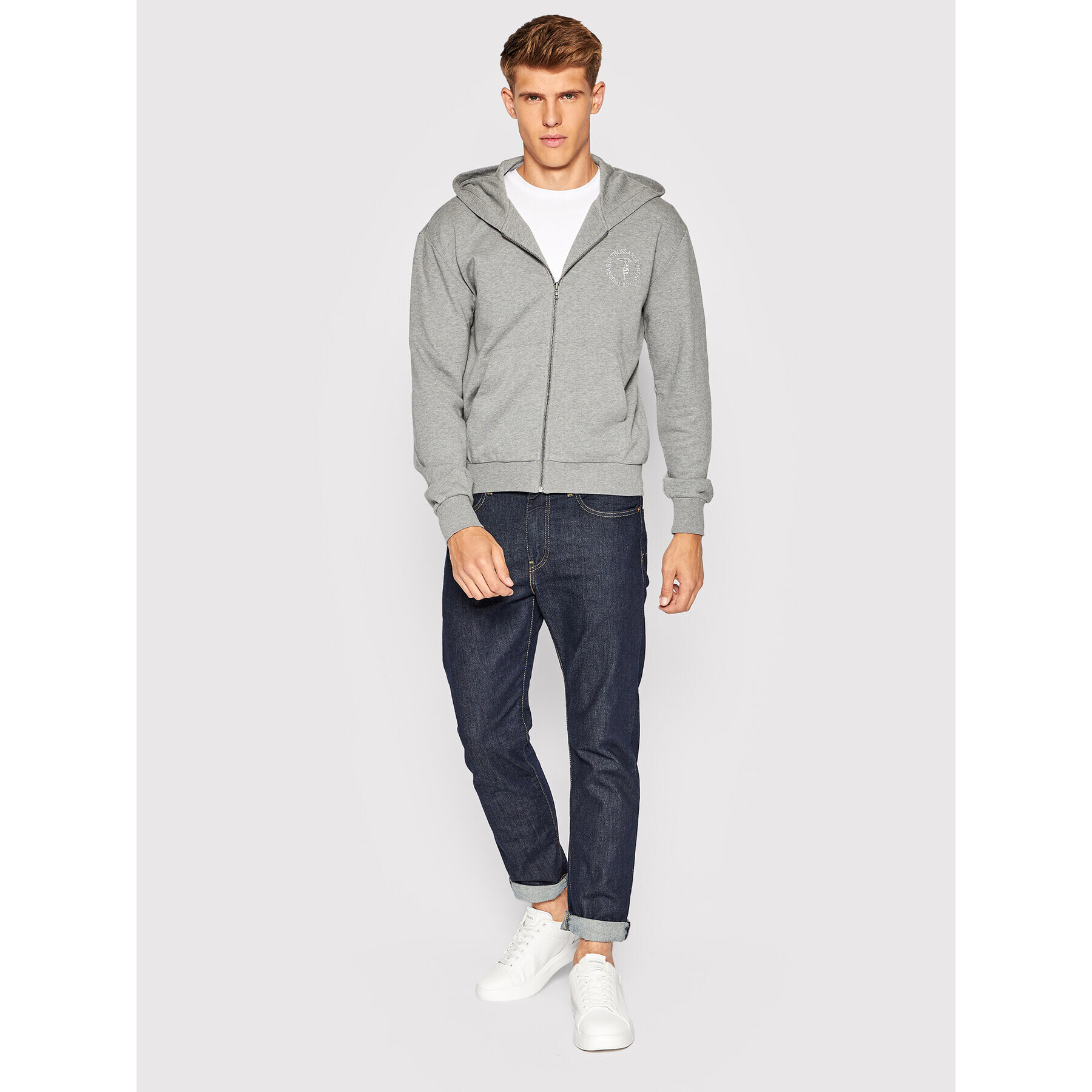 Trussardi Суитшърт 52F00233 Сив Regular Fit - Pepit.bg