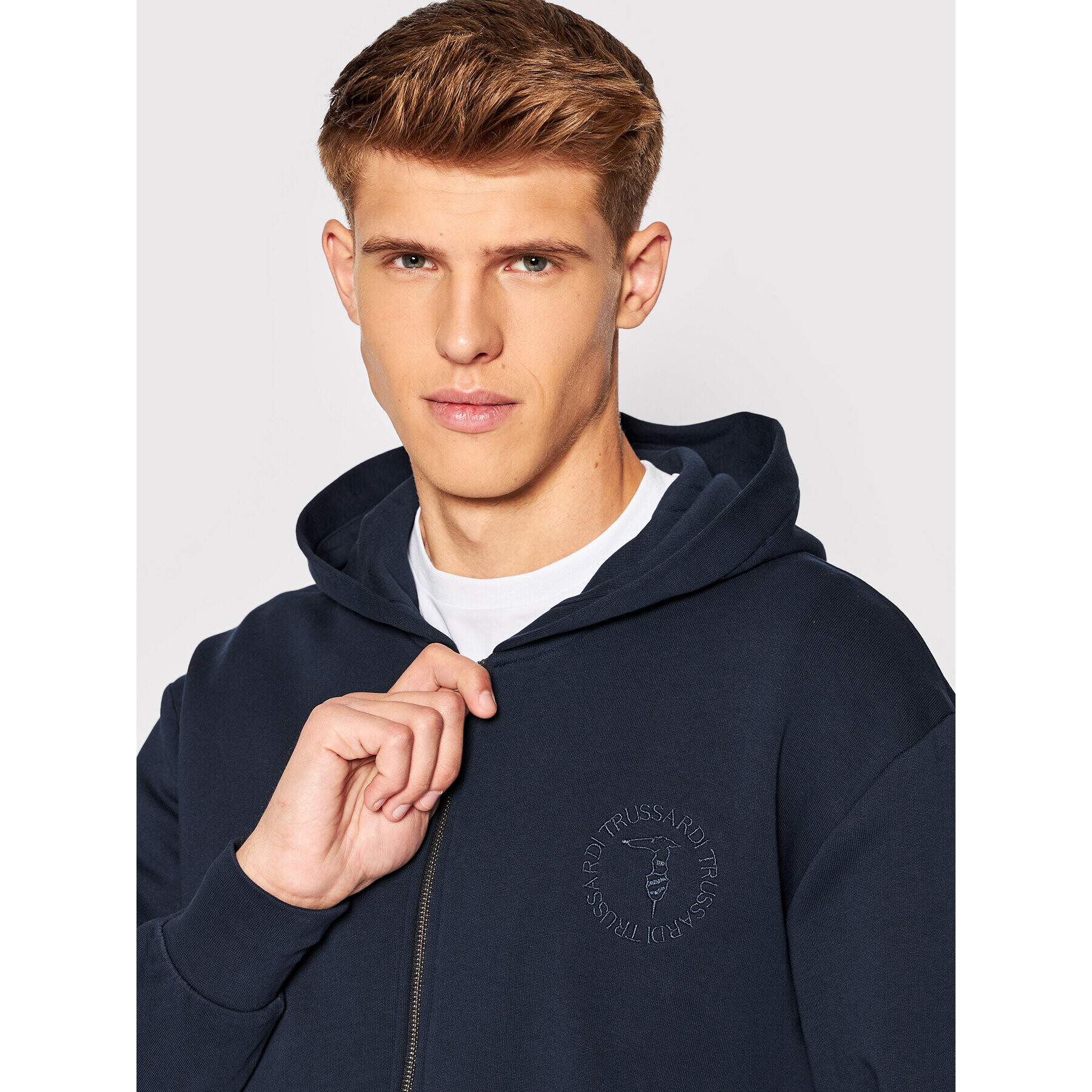 Trussardi Суитшърт 52F00233 Тъмносин Regular Fit - Pepit.bg