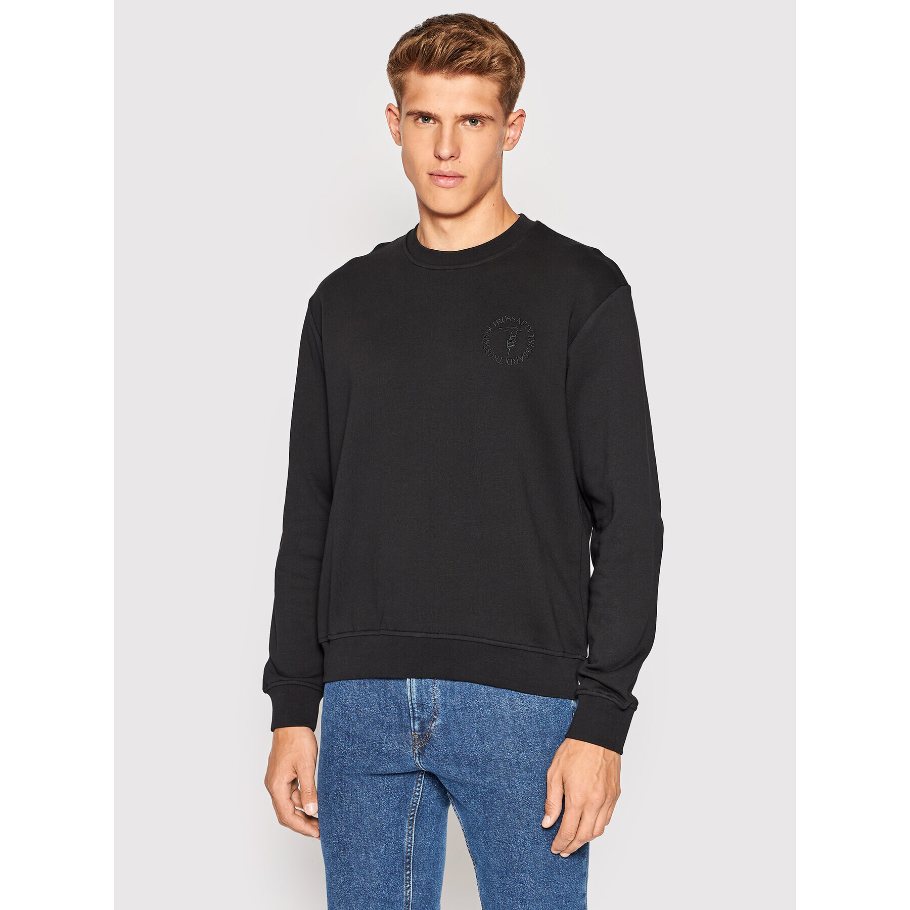 Trussardi Суитшърт 52F00244 Черен Regular Fit - Pepit.bg