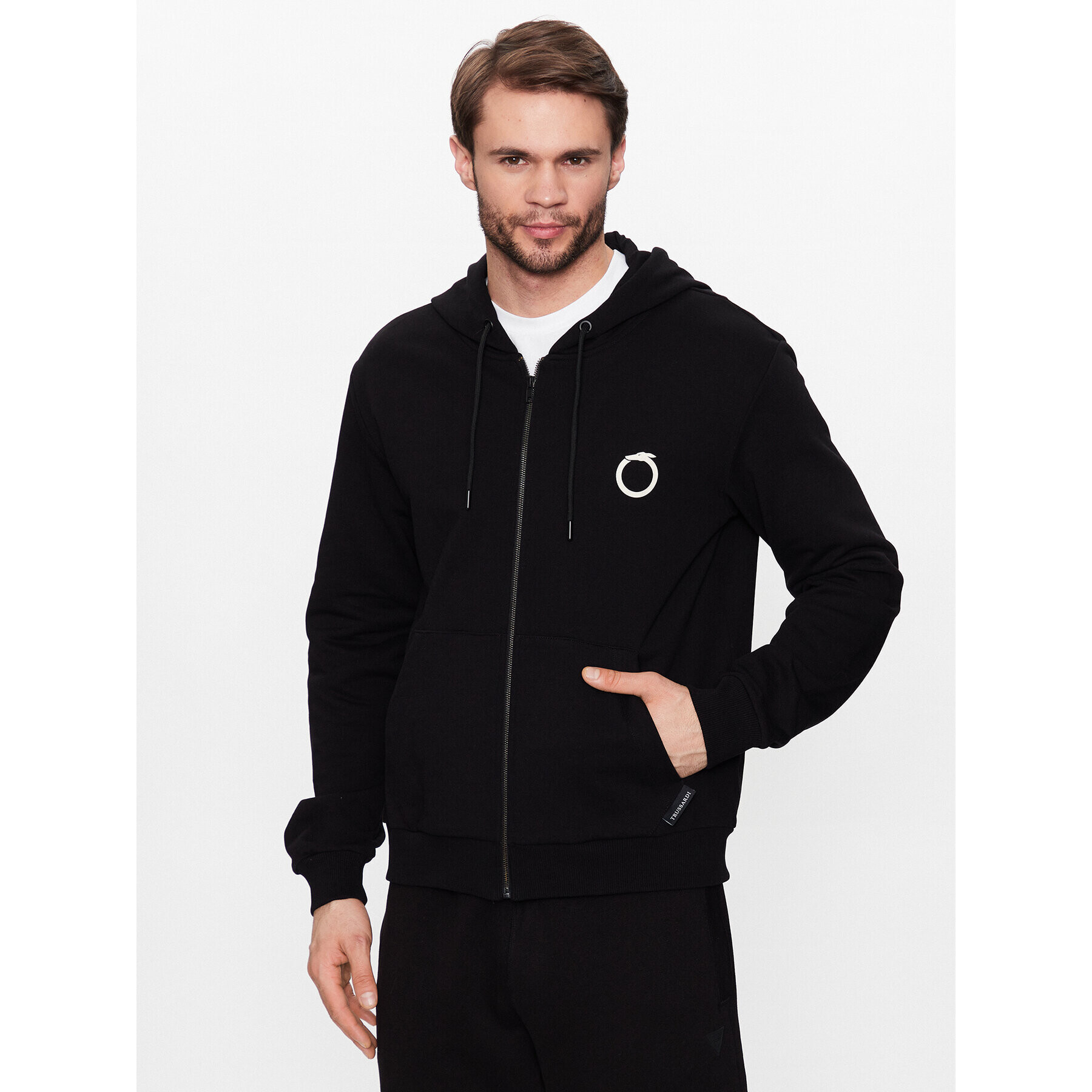 Trussardi Суитшърт 52F00301 Черен Regular Fit - Pepit.bg