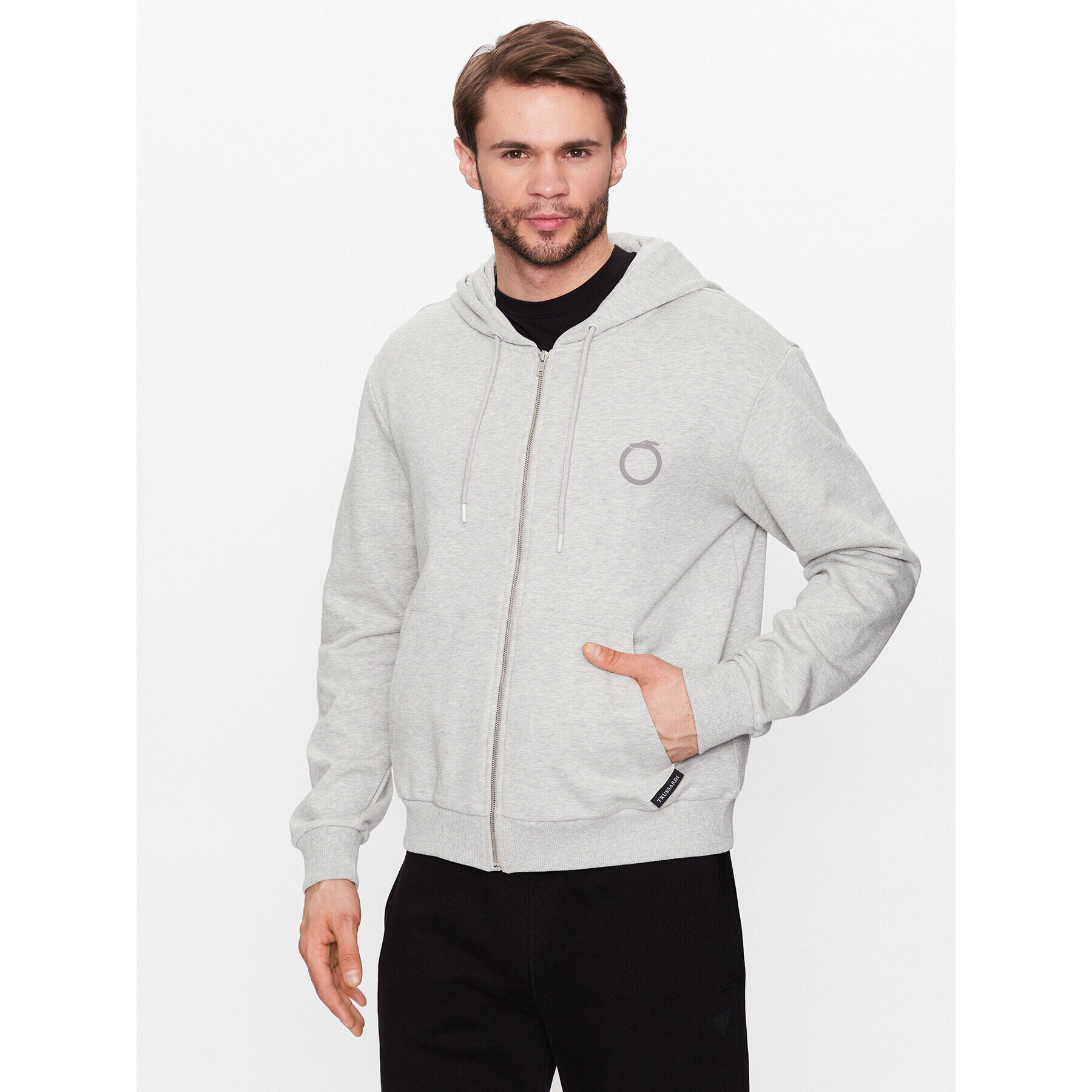 Trussardi Суитшърт 52F00301 Сив Regular Fit - Pepit.bg
