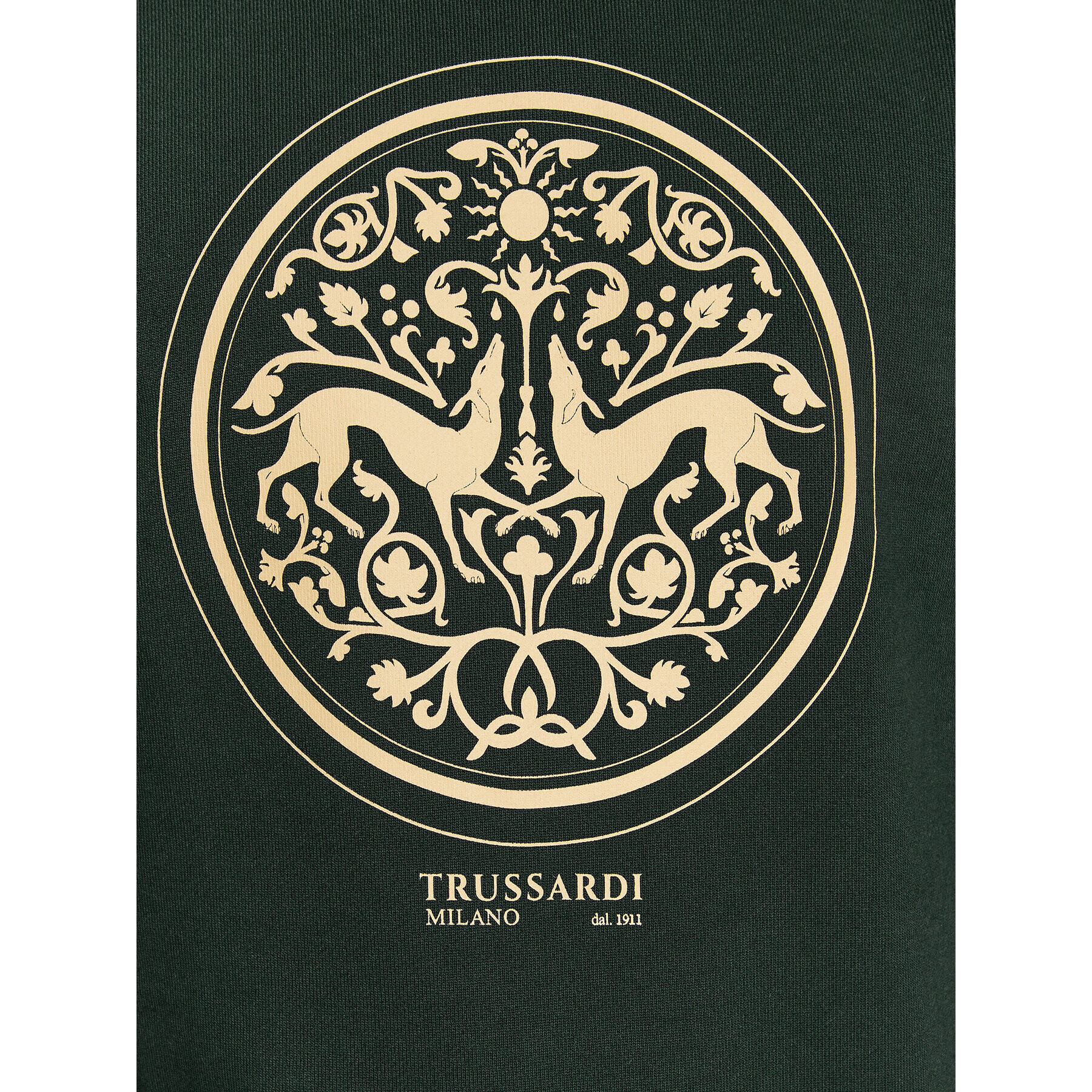 Trussardi Суитшърт 52F00338 Зелен Regular Fit - Pepit.bg