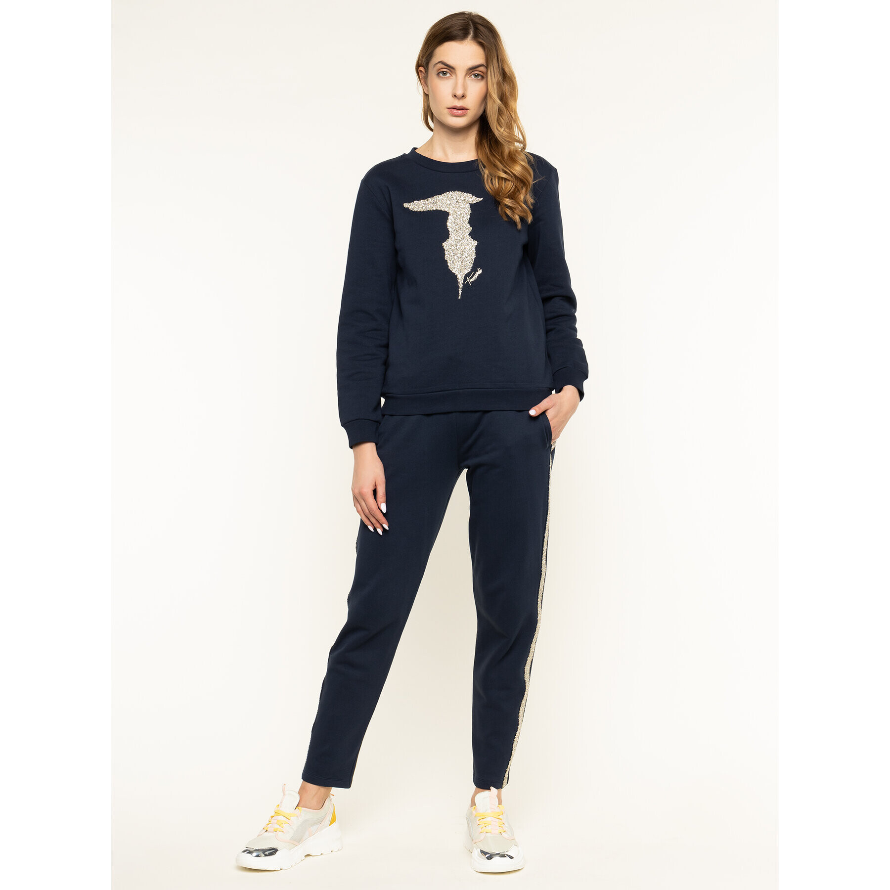 Trussardi Суитшърт 56F00090 Тъмносин Regular Fit - Pepit.bg