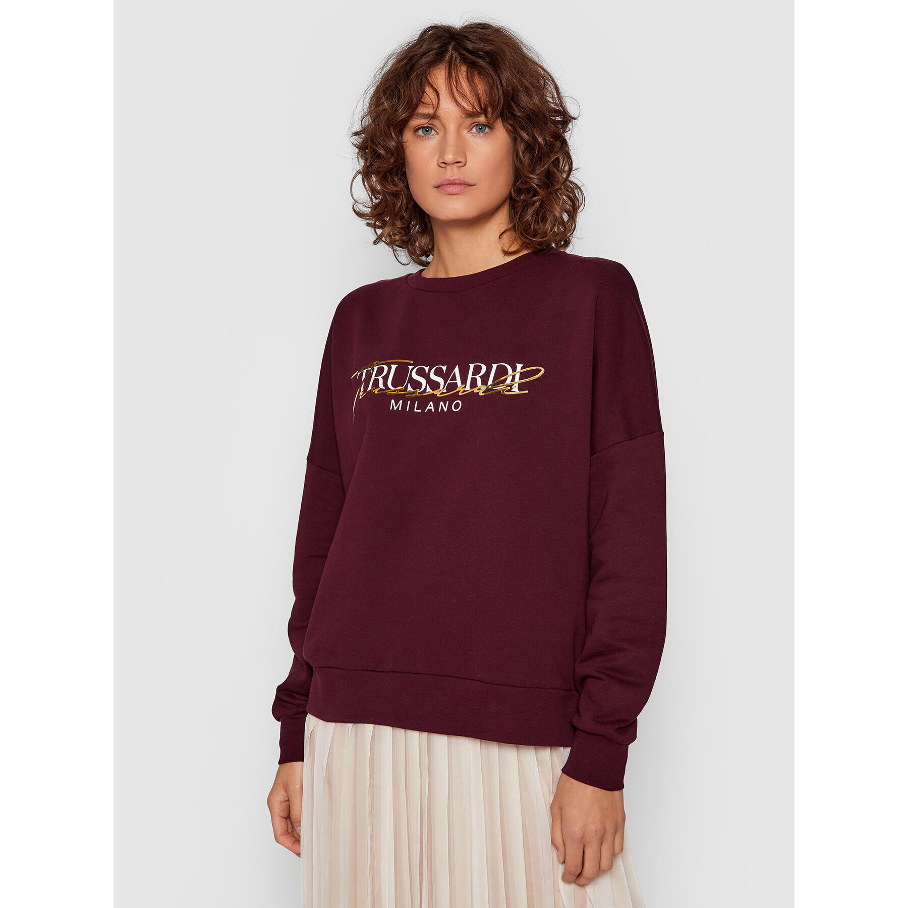 Trussardi Суитшърт 56F00167 Бордо Regular Fit - Pepit.bg