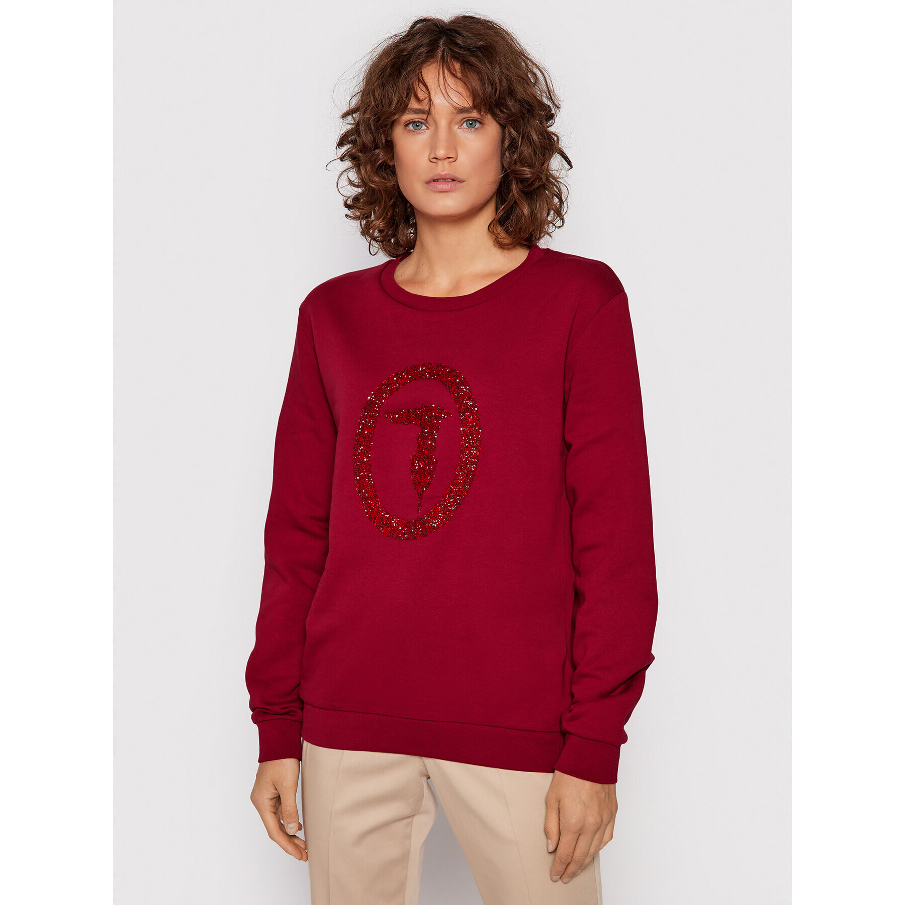 Trussardi Суитшърт 56F00169 Бордо Regular Fit - Pepit.bg