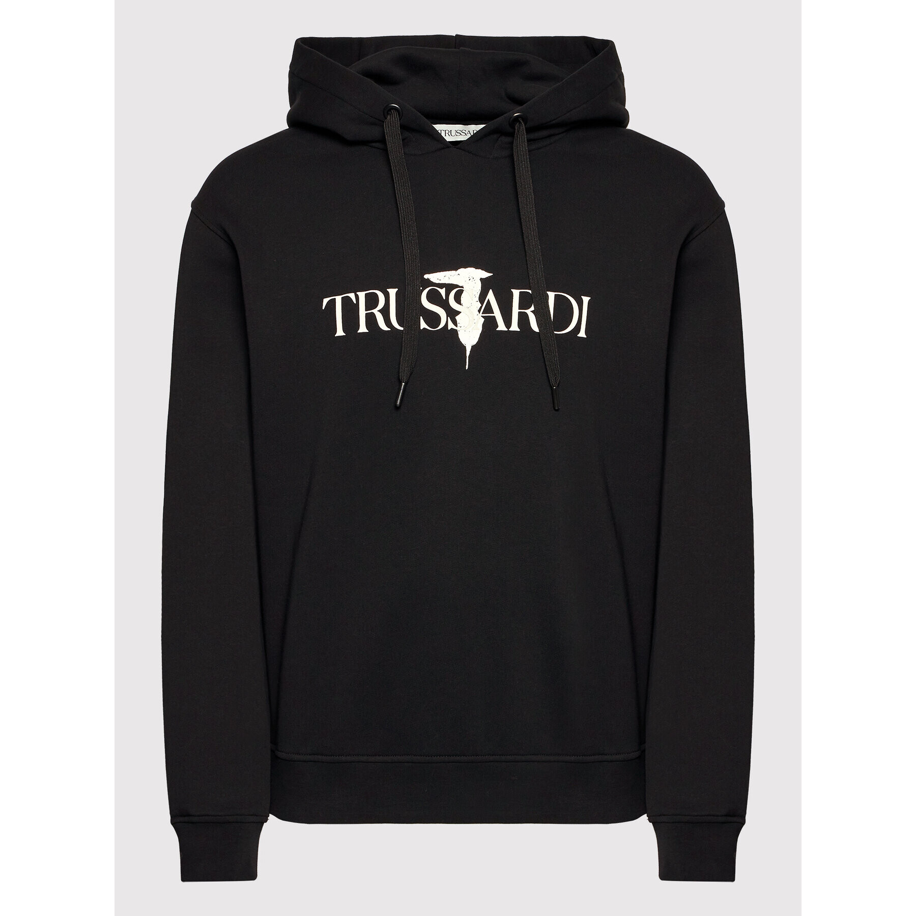 Trussardi Суитшърт Print Logo 52F00249 Черен Regular Fit - Pepit.bg