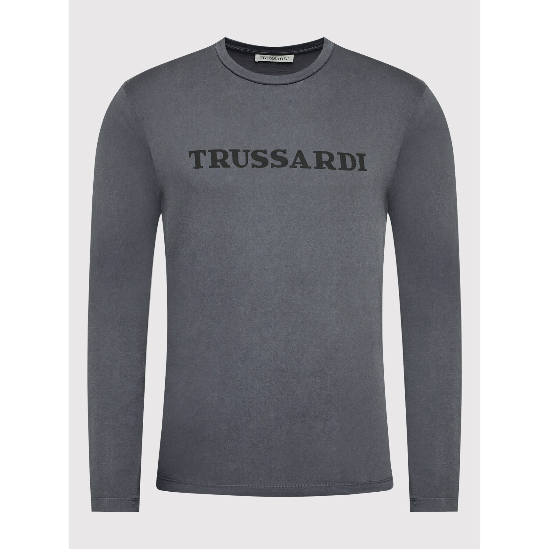 Trussardi Тениска с дълъг ръкав Logo Print 52T00643 Сив Regular Fit - Pepit.bg