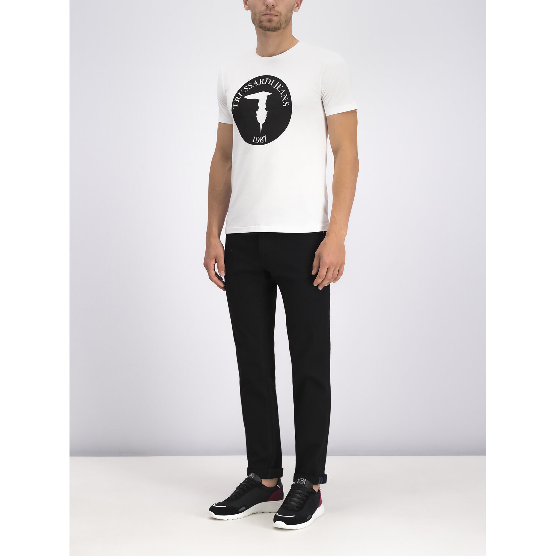 Trussardi Тишърт 52T00271 Бял Regular Fit - Pepit.bg