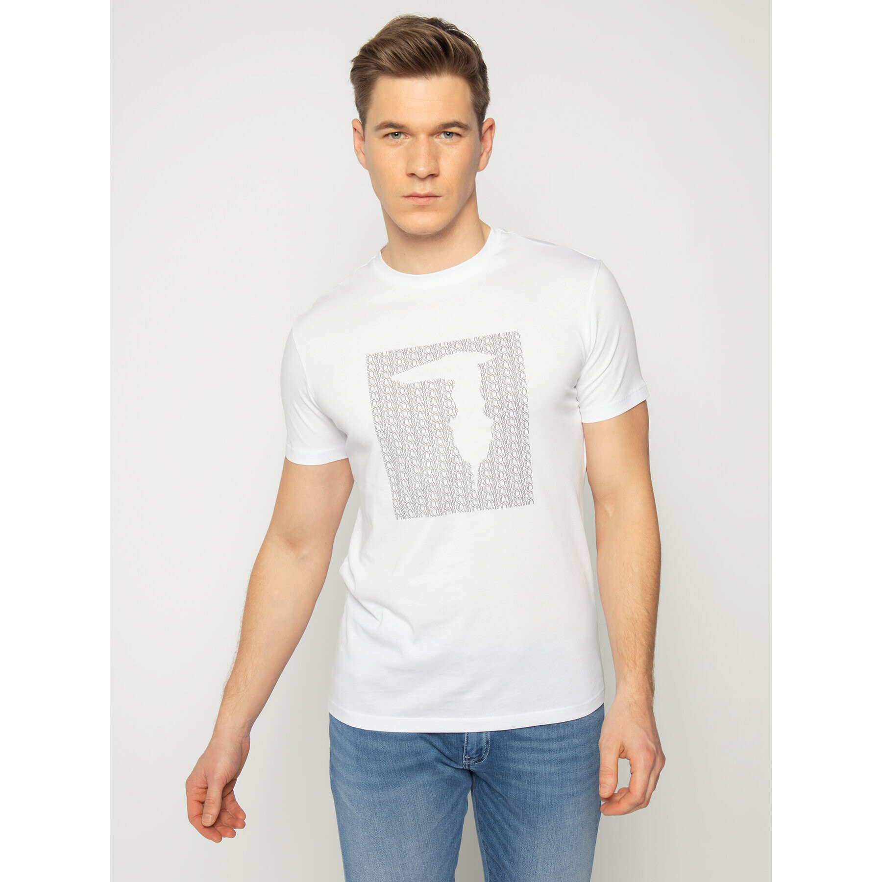 Trussardi Тишърт 52T00311 Бял Regular Fit - Pepit.bg