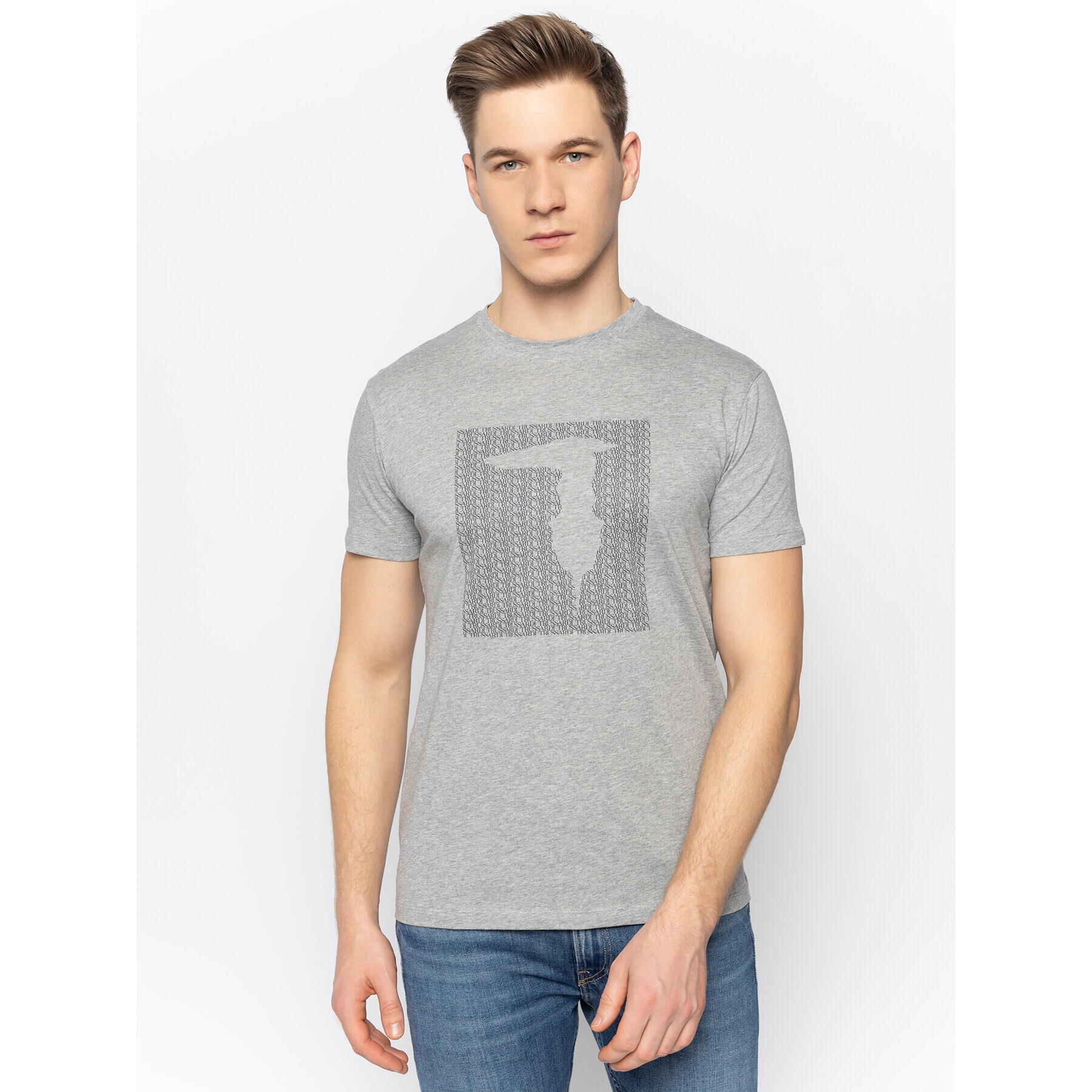 Trussardi Тишърт 52T00311 Сив Regular Fit - Pepit.bg