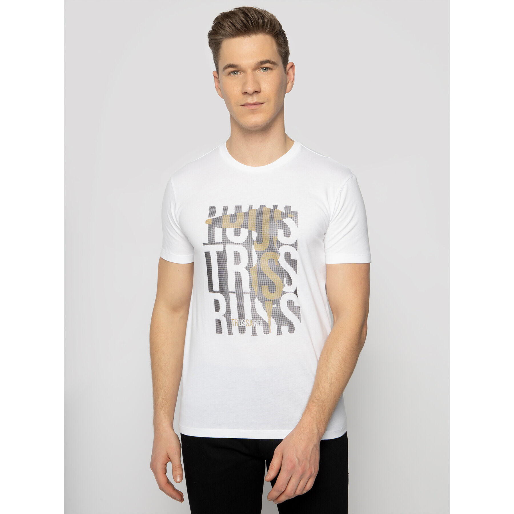 Trussardi Тишърт 52T00324 Бял Regular Fit - Pepit.bg