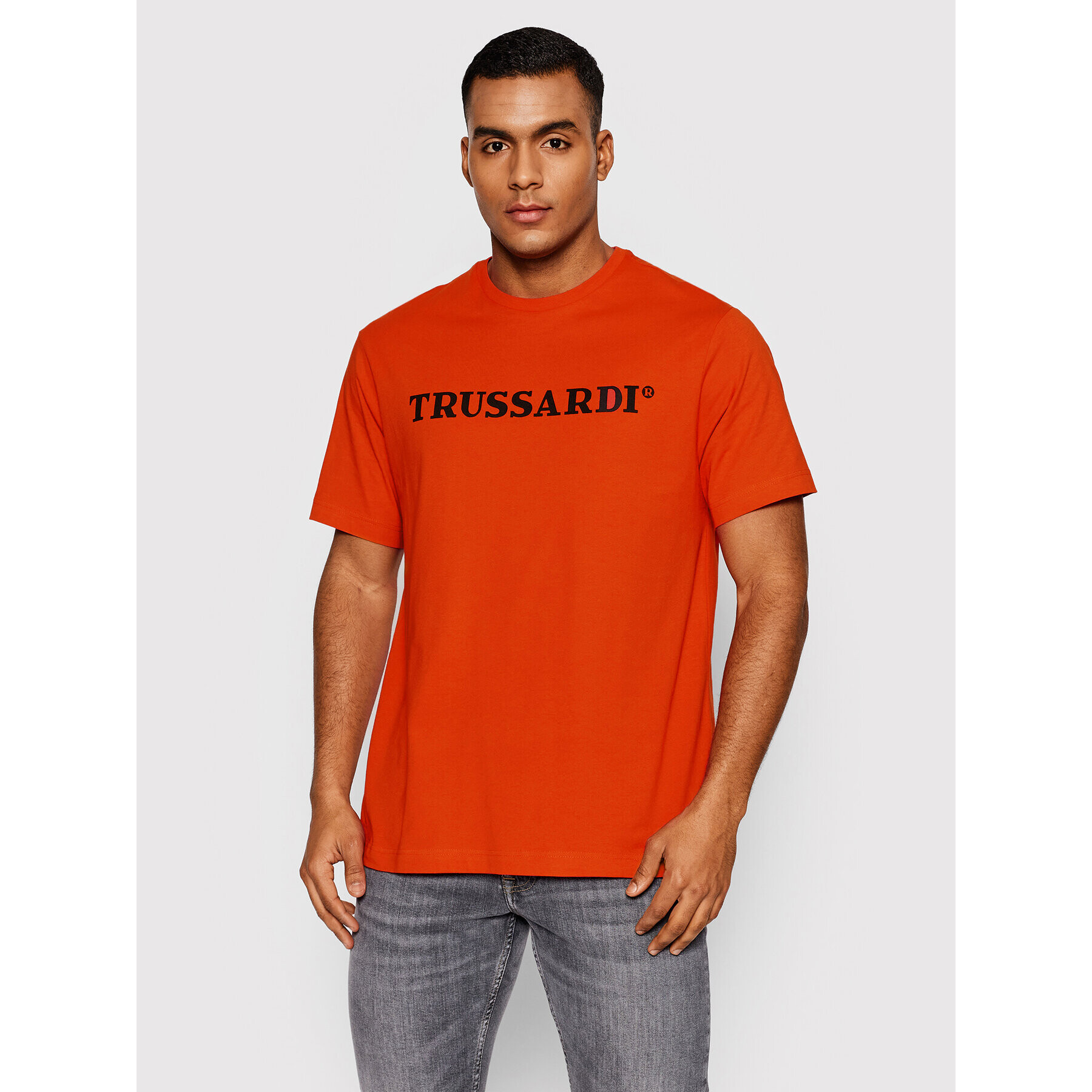 Trussardi Тишърт 52T00589 Оранжев Regular Fit - Pepit.bg