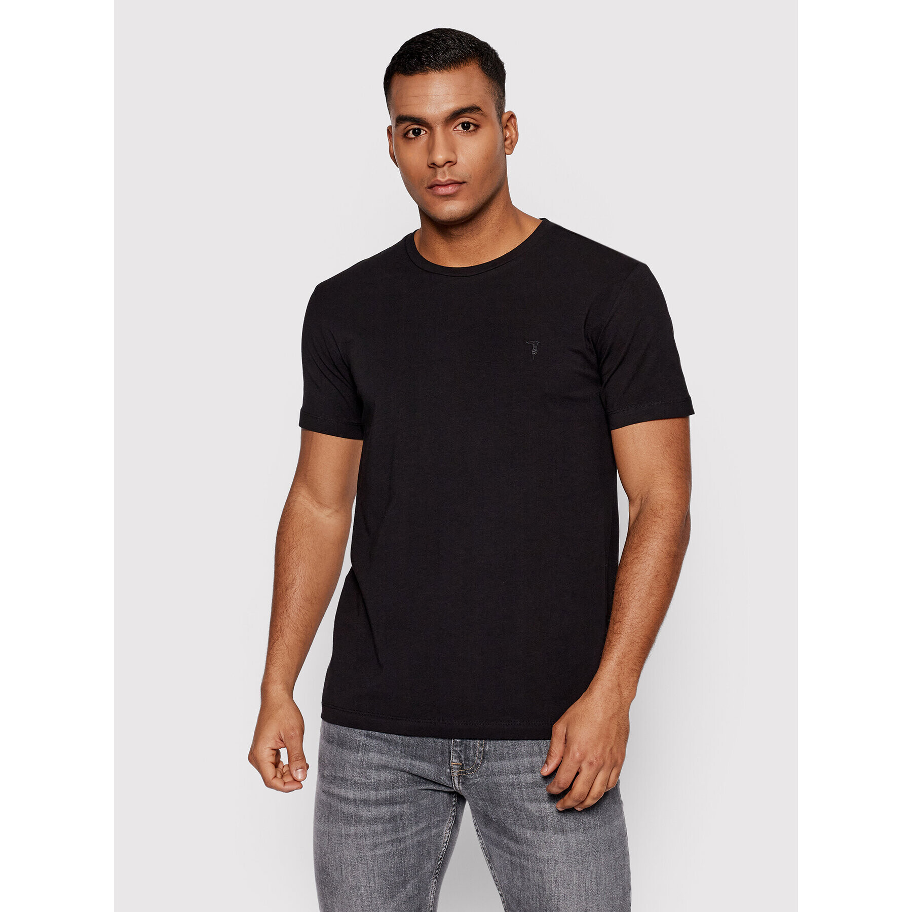 Trussardi Тишърт 52T00600 Черен Slim Fit - Pepit.bg