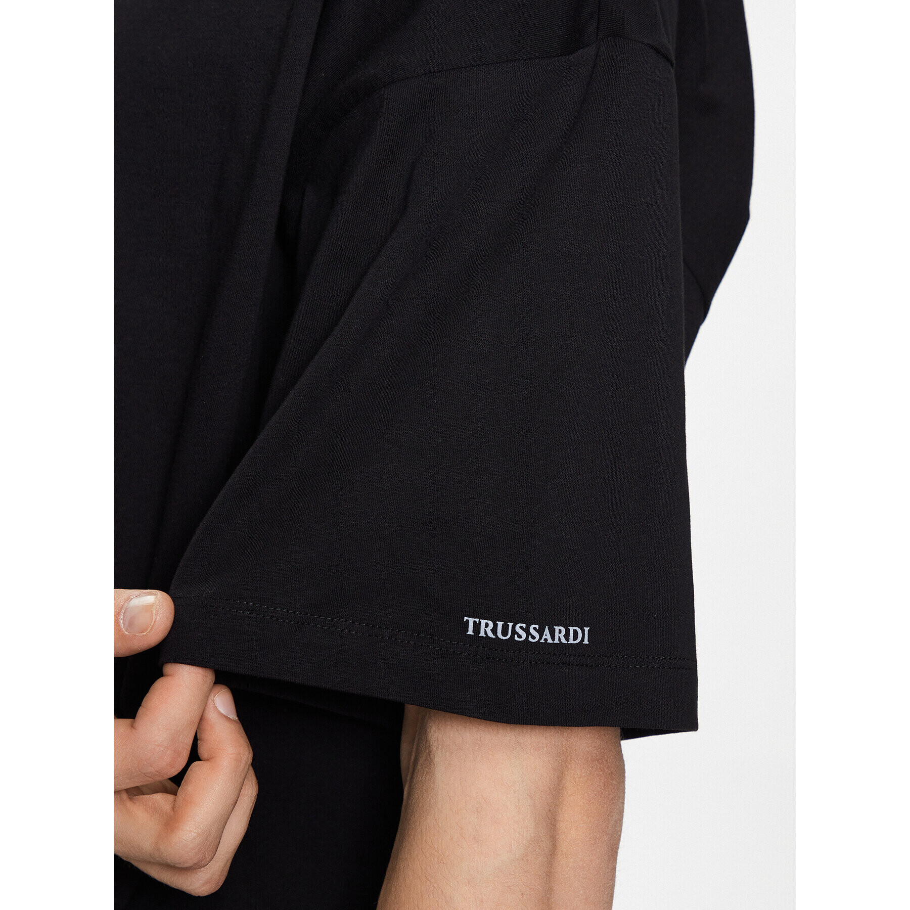 Trussardi Тишърт 52T00718 Черен Regular Fit - Pepit.bg