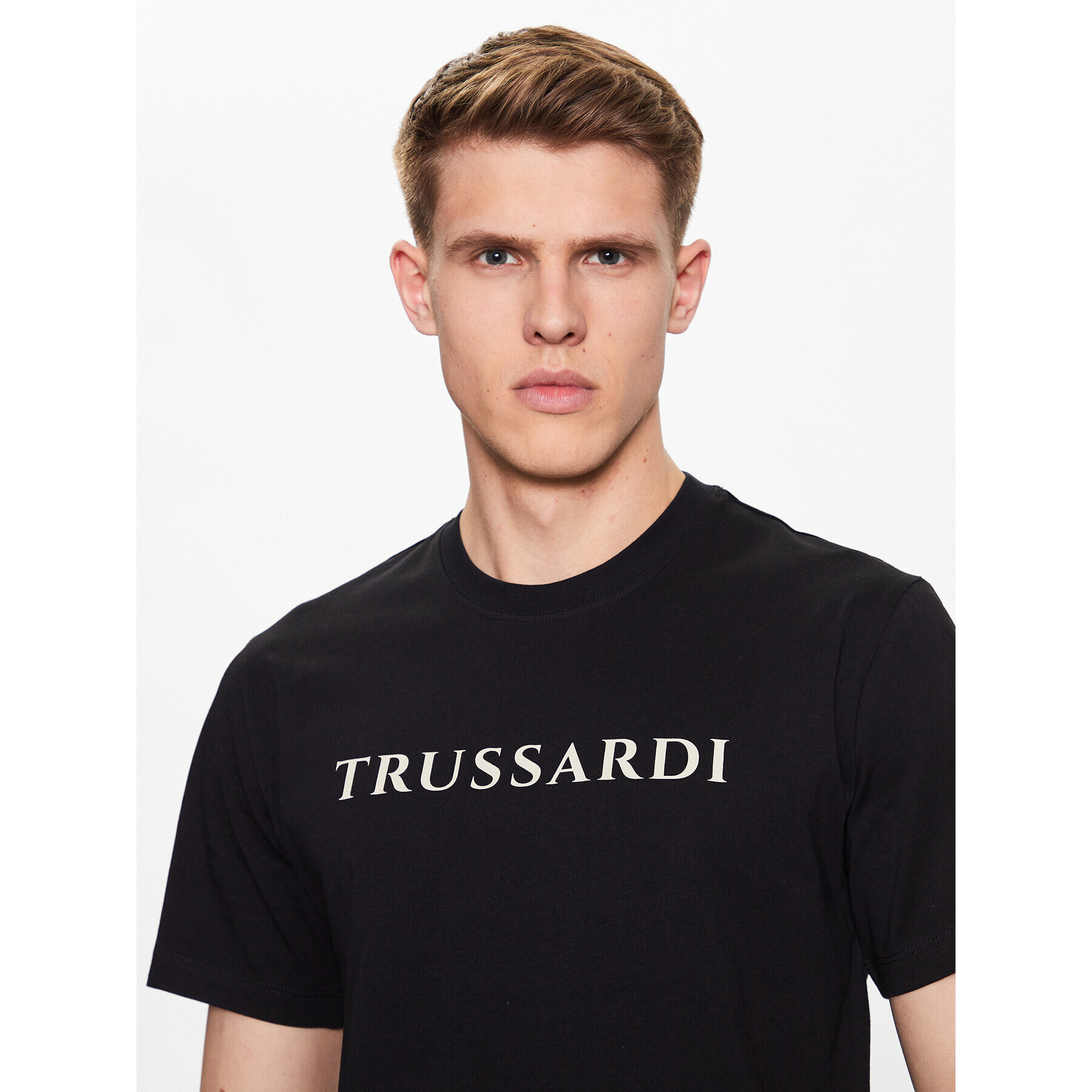 Trussardi Тишърт 52T00724 Черен Regular Fit - Pepit.bg